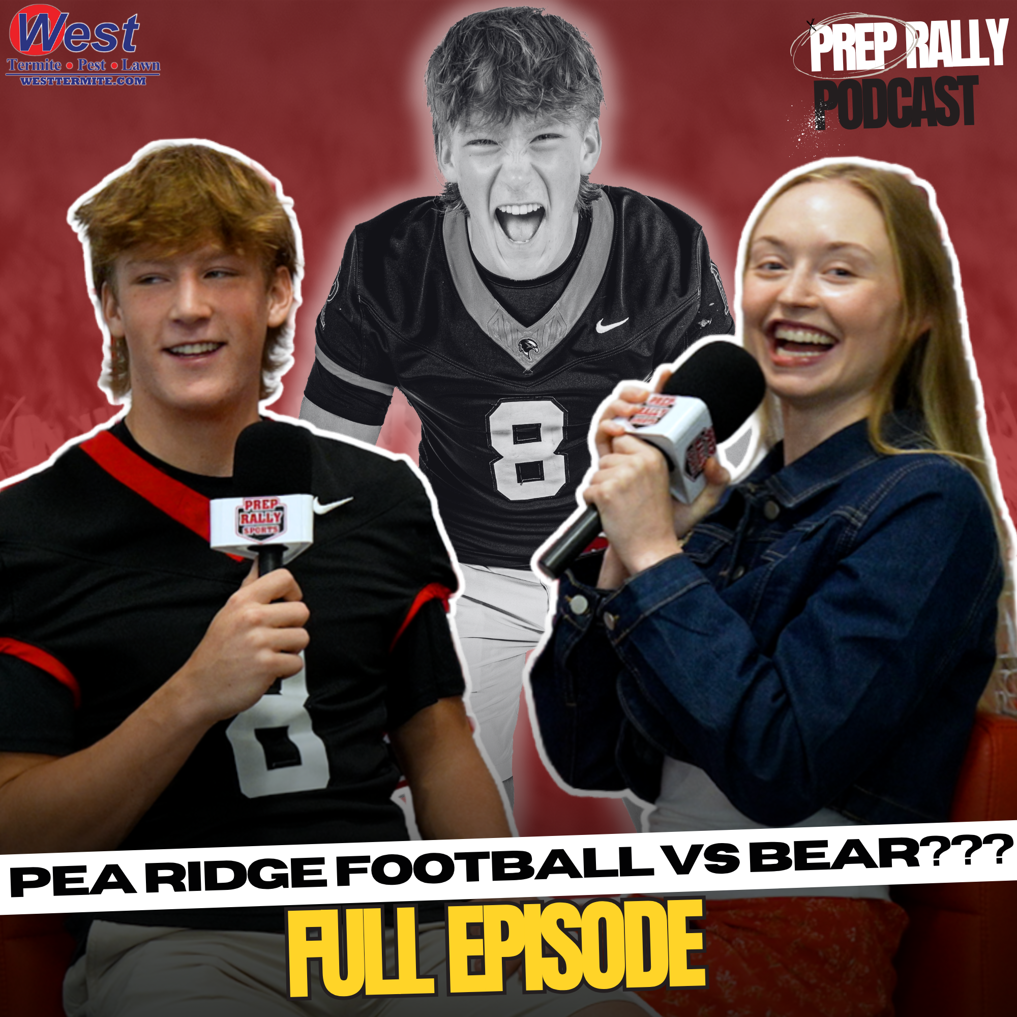"My whole OL and me, we're escaping the bear." Hudson White of Pea Ridge!