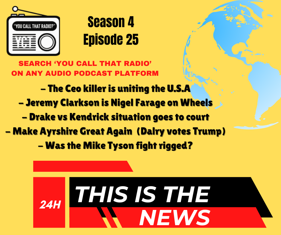 This is the News #4 (CEO Killer/ Jeremy Clarkson / Drake would like to speak to the manager/ MAGA Ayrshire / Tyson vs Jake Paul