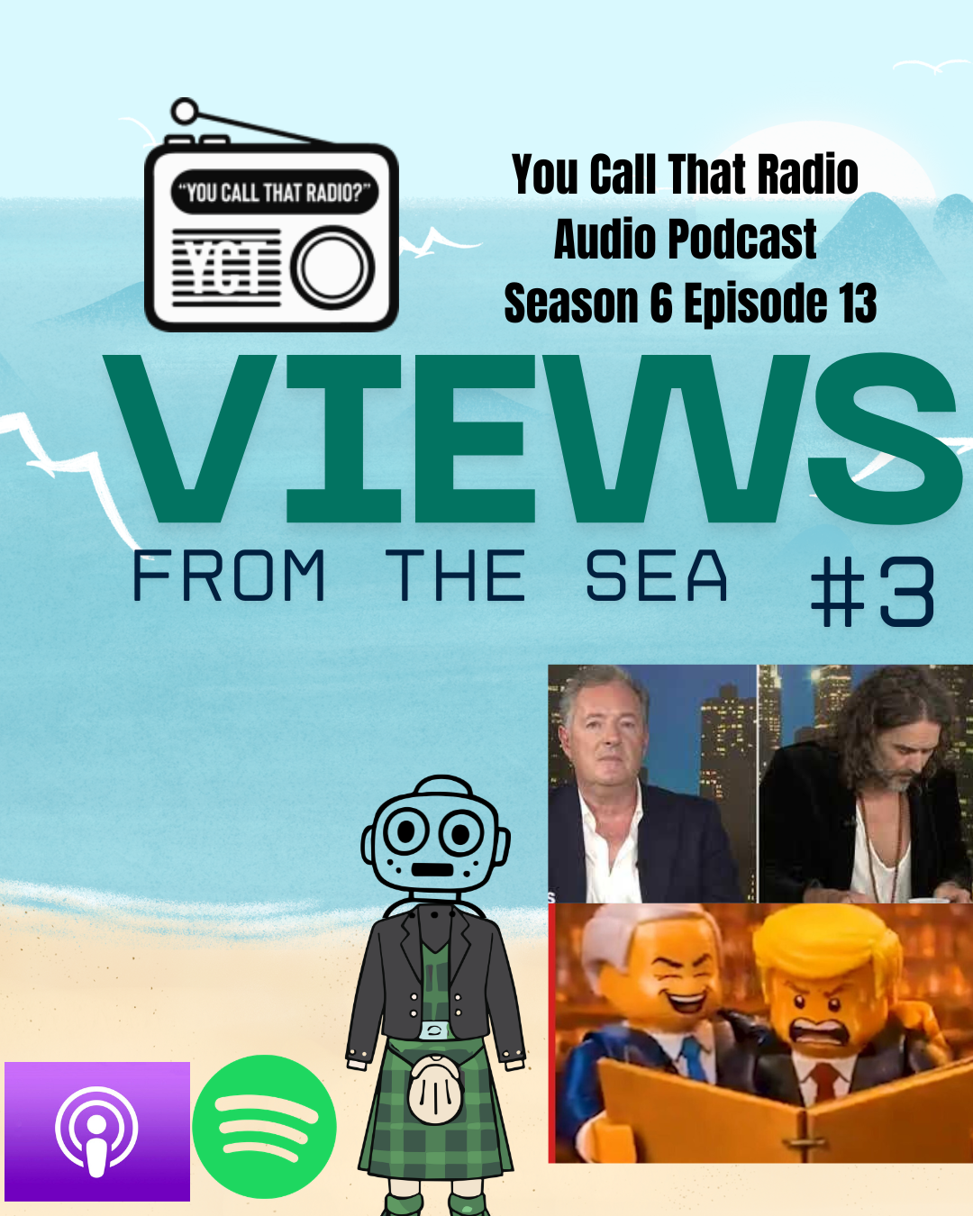 Views from the Sea #3 - Bible Brand / Assassination Review/ Booze Cruise Sue/ Irish Fuel/ The Pope, The President & Lego People