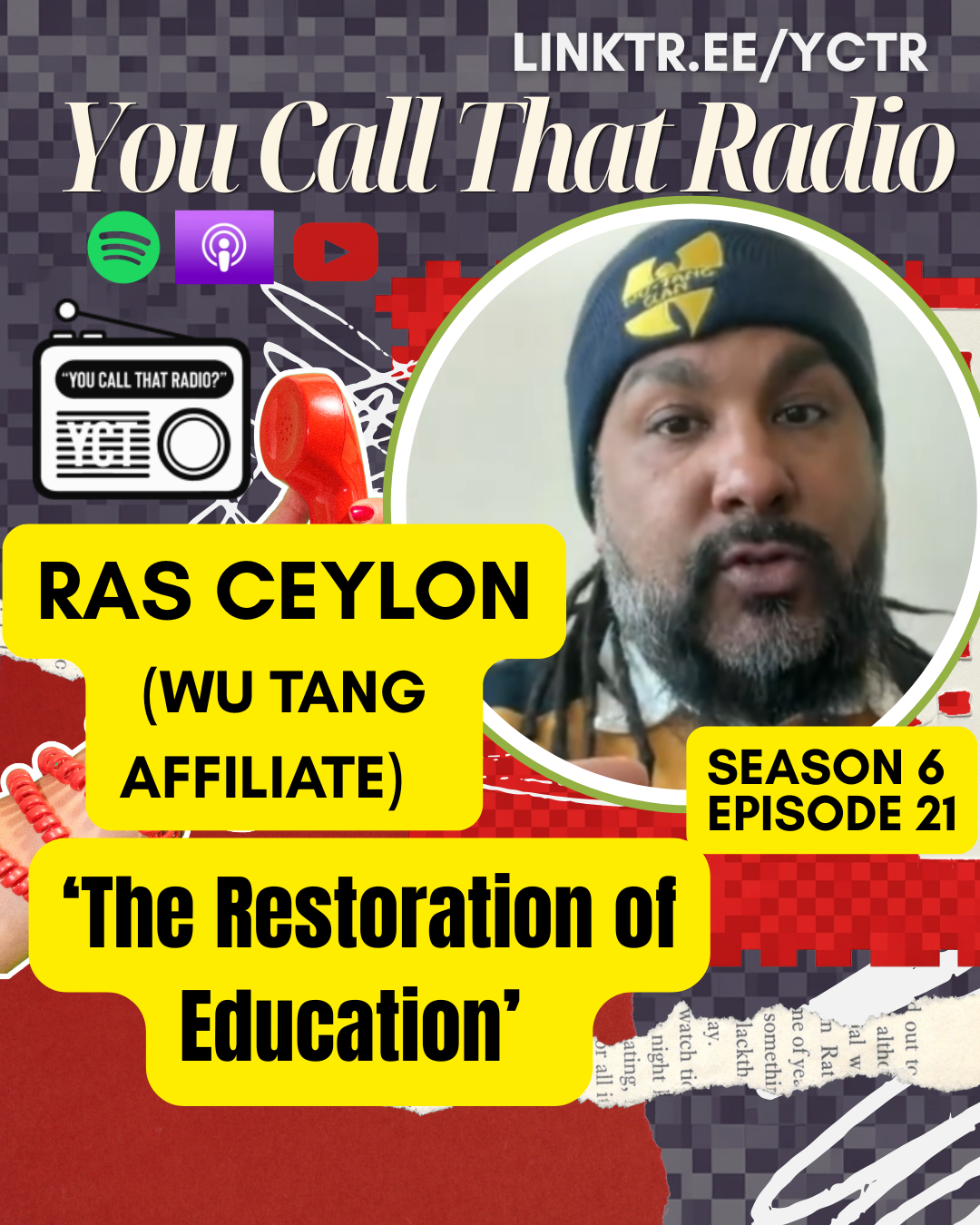 'The Restoration of Education' w/ Ras Ceylon (Wu Tang/ Oakland Emcee and educator)