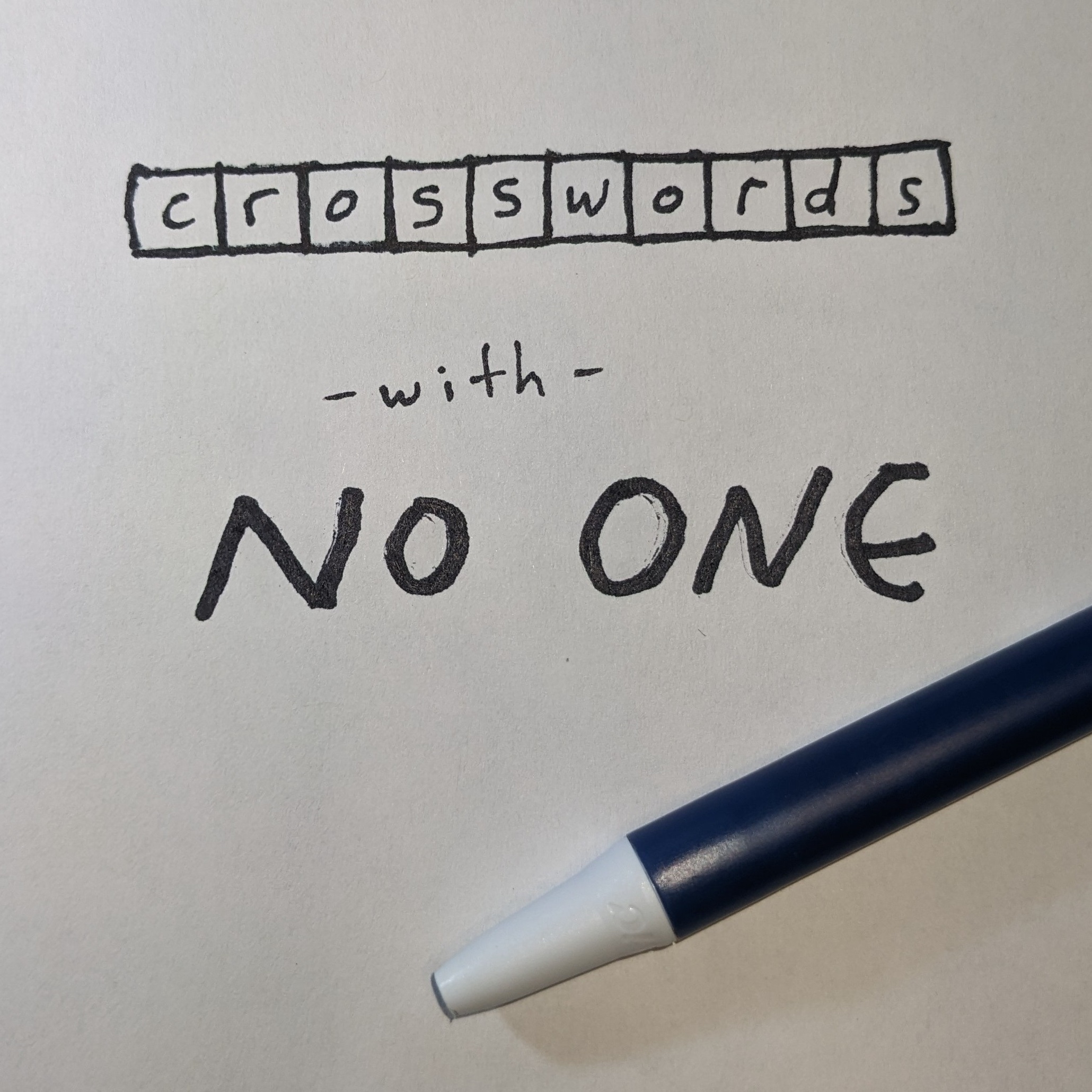 Crosswords With No One