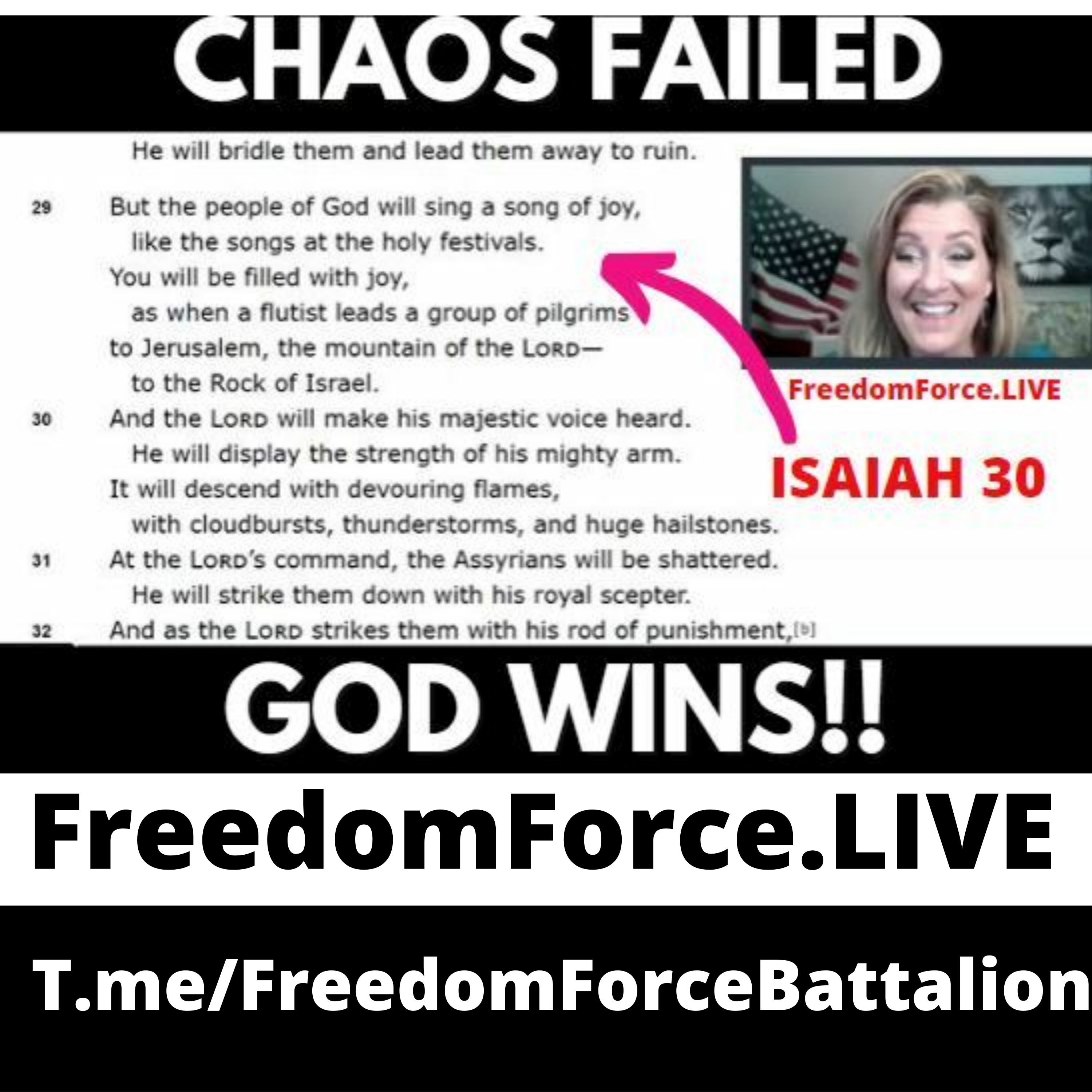 Chaos Failed / God Wins!