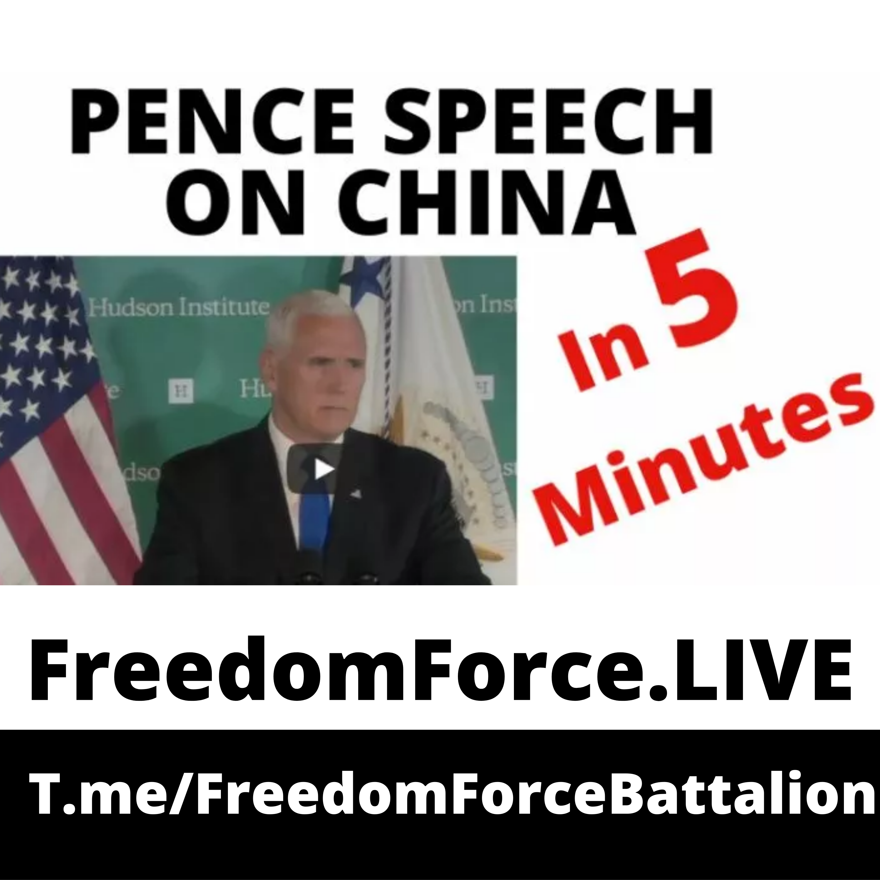 5 Minute Pence Speech