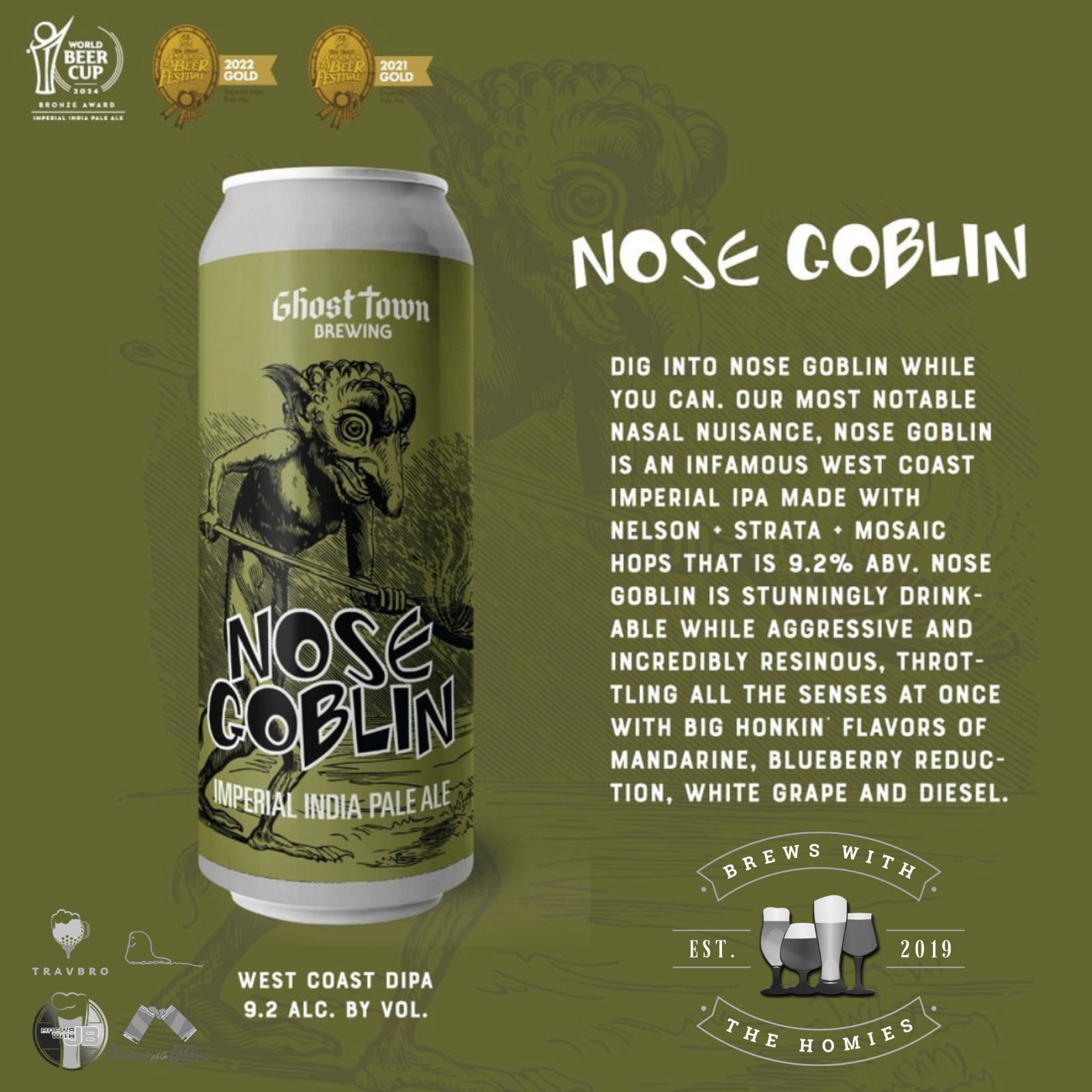 Nose Goblin Ghost Town Brewing