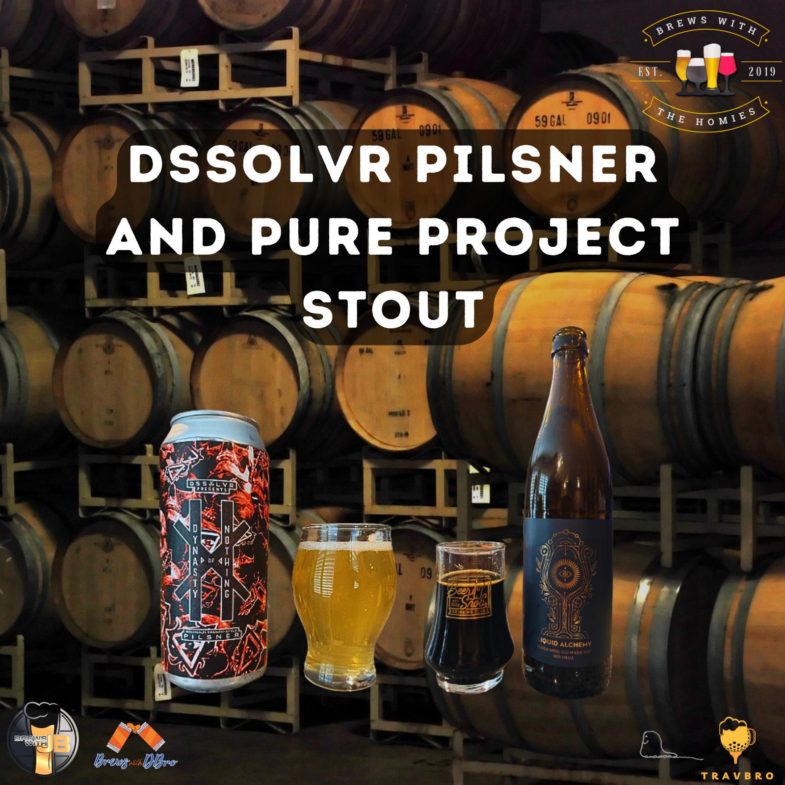 DSSOLVR pilsner and Pure Project Stout