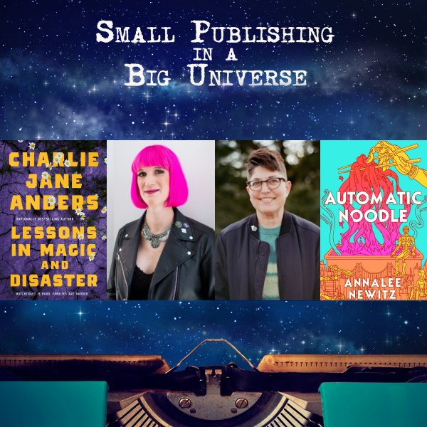 Authors Charlie Jane Anders and Annalee Newitz