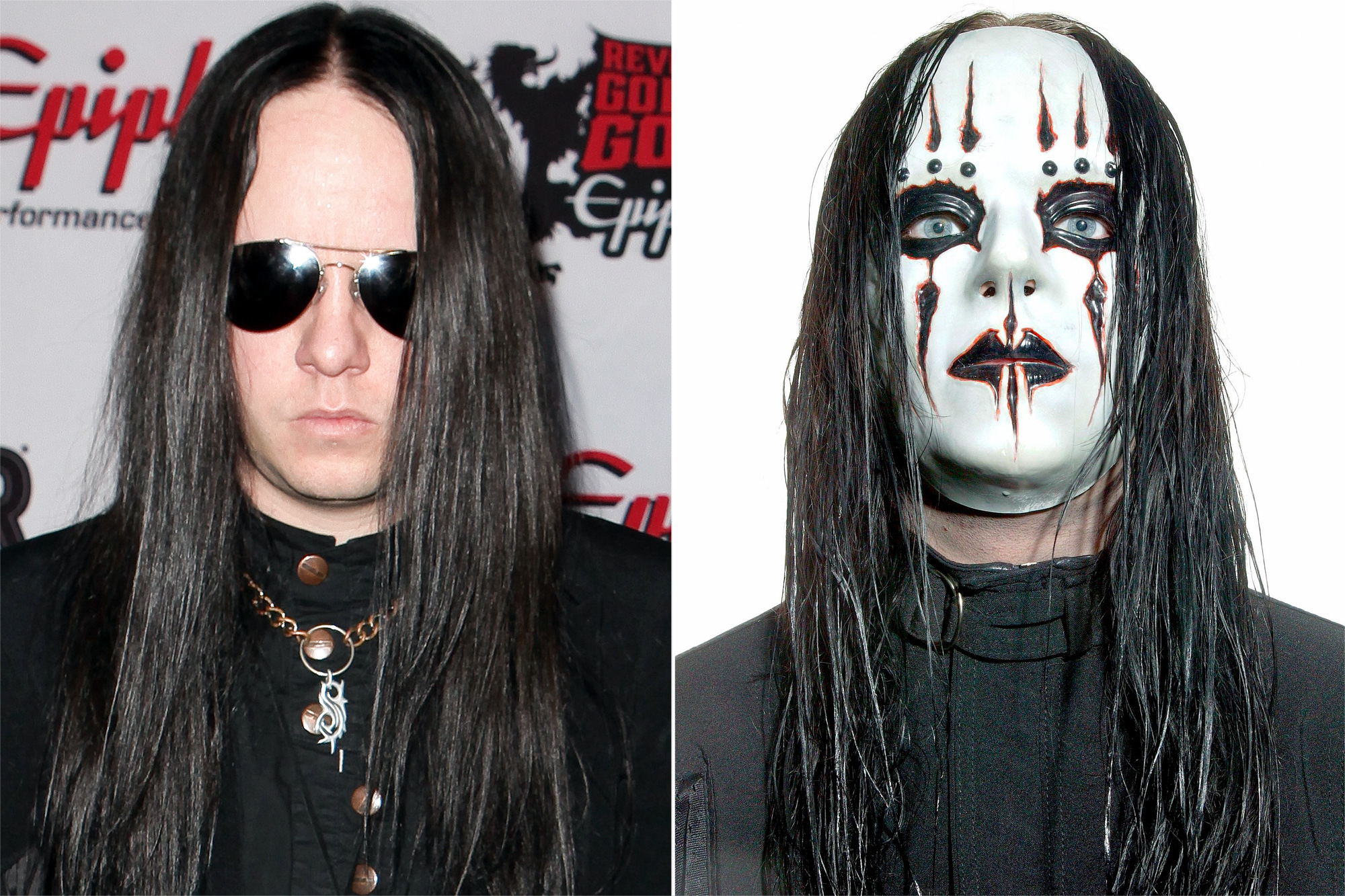 Michelle Martinko and Joey Jordison of Slipknot