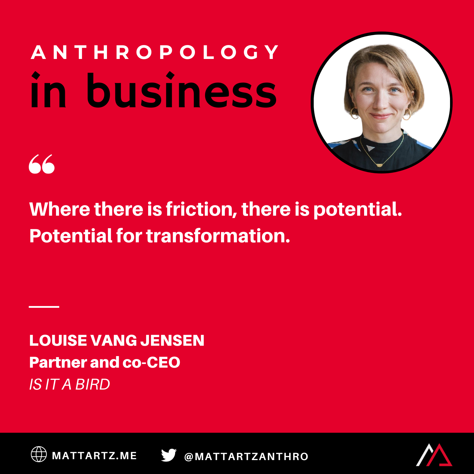 Louise Vang Jensen on Anthropology in Business with Matt Artz
