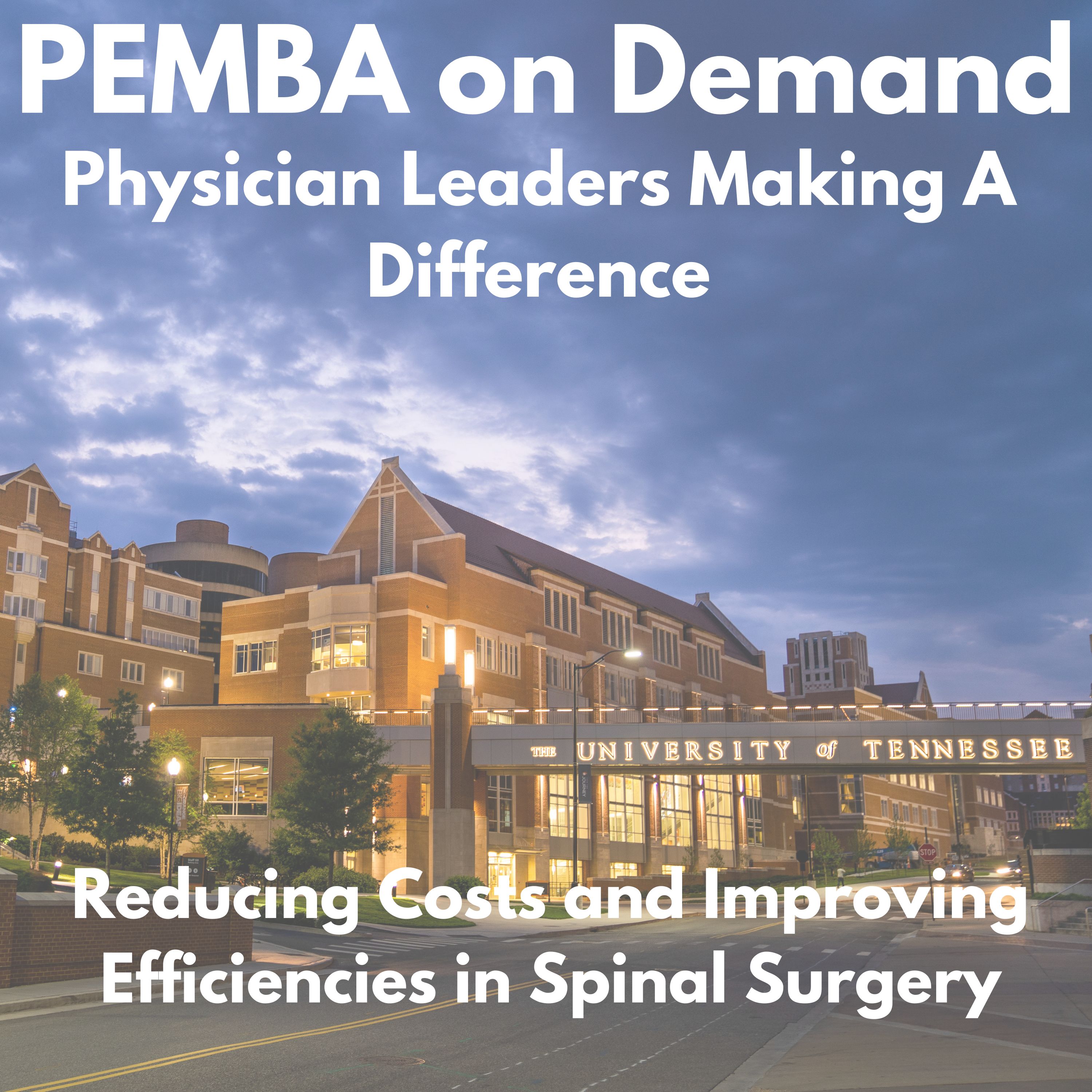 Reducing Costs and Improving Efficiencies is Spinal Surgery