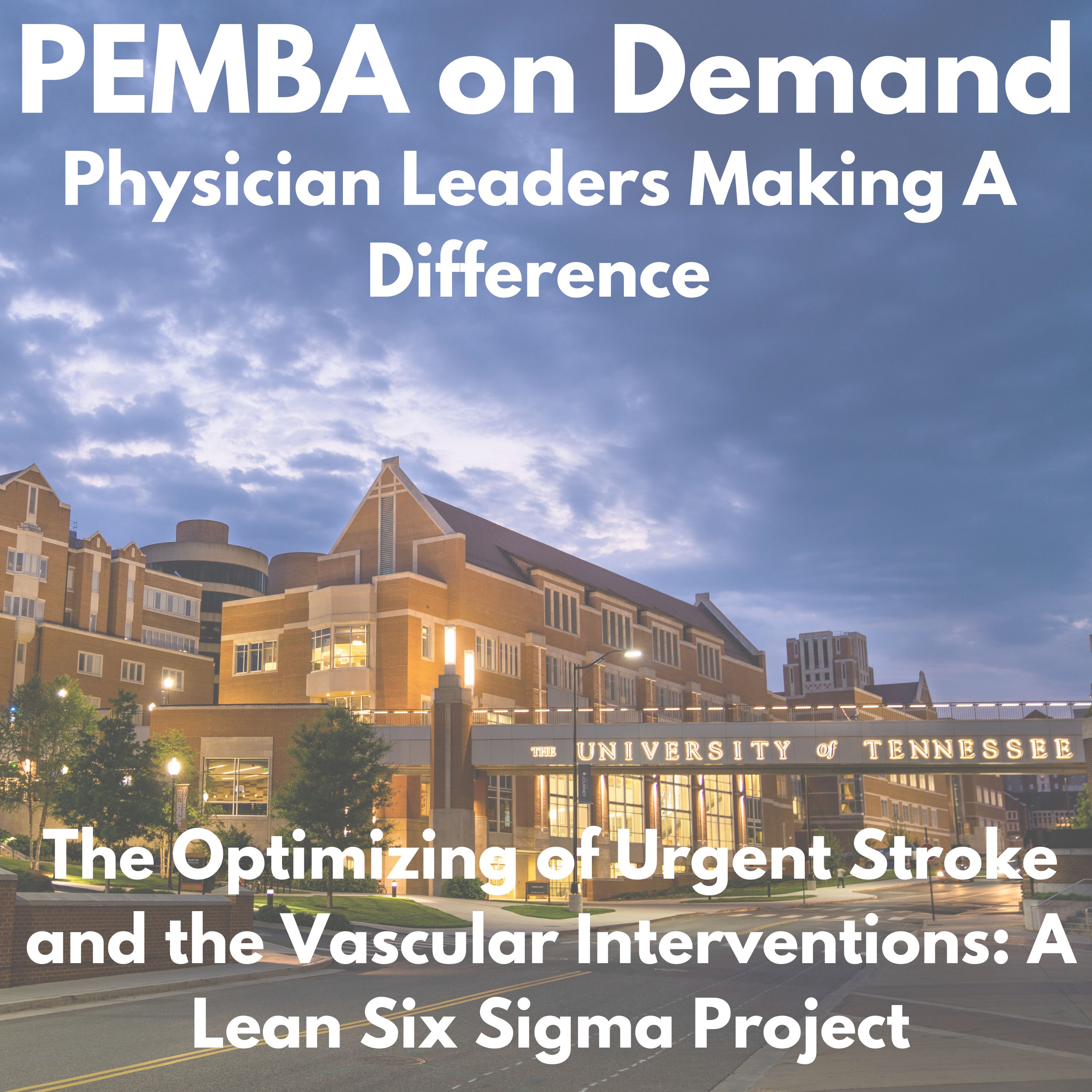The Optimizing of Urgent Stroke and the Vascular Interventions: A Lean Six Sigma Project