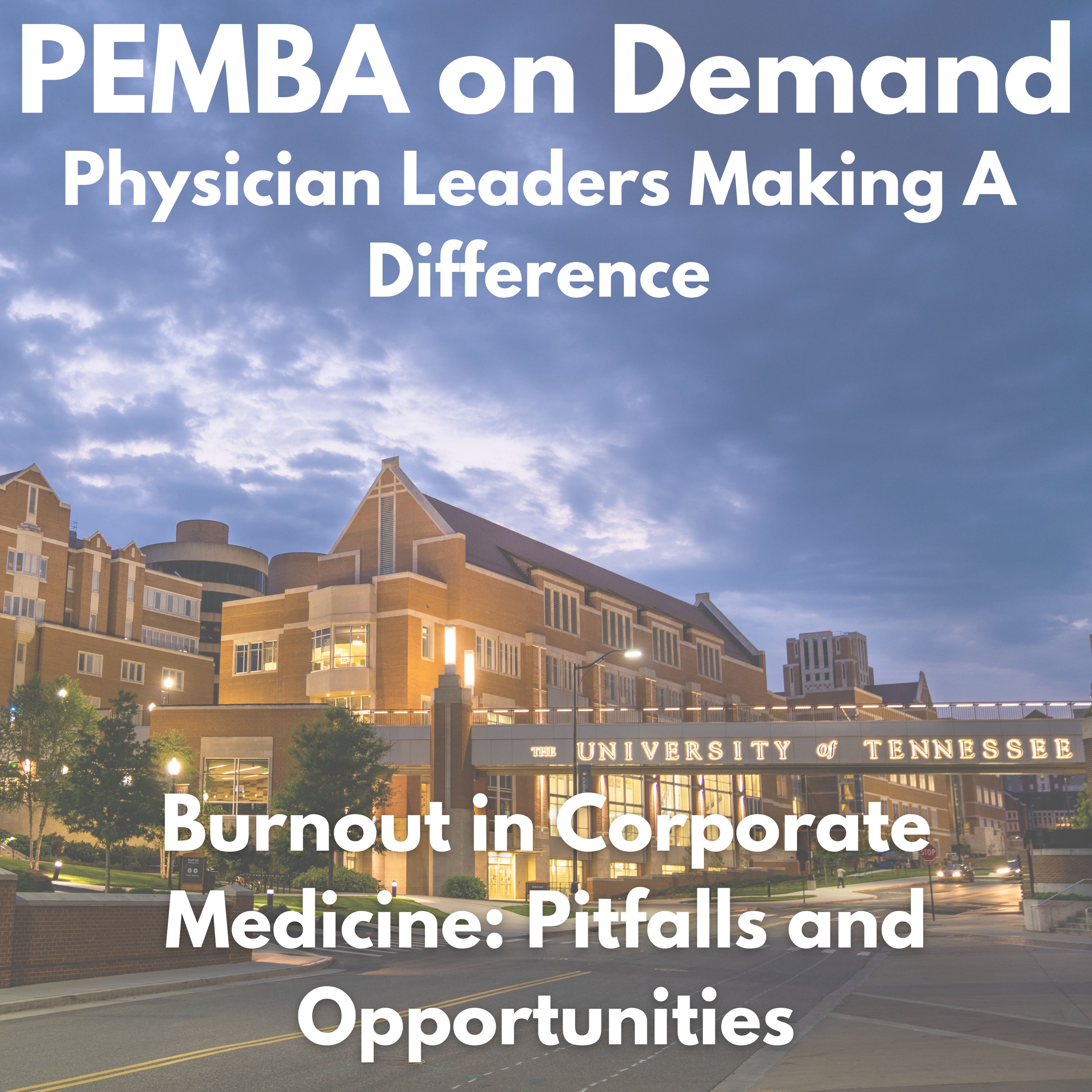 Burnout in Corporate Medicine: Pitfalls and Opportunities