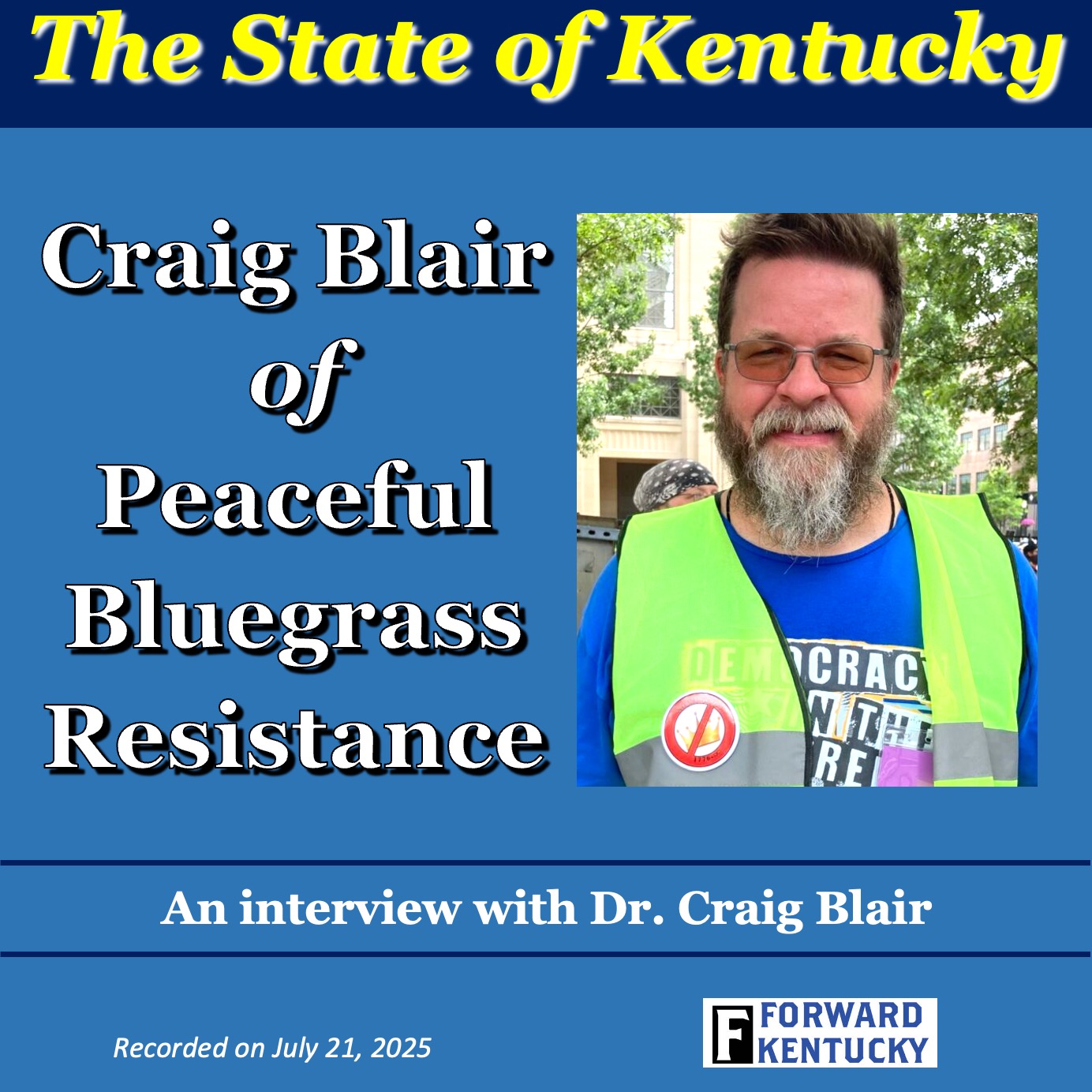 Craig Blair of Peaceful Bluegrass Resistance