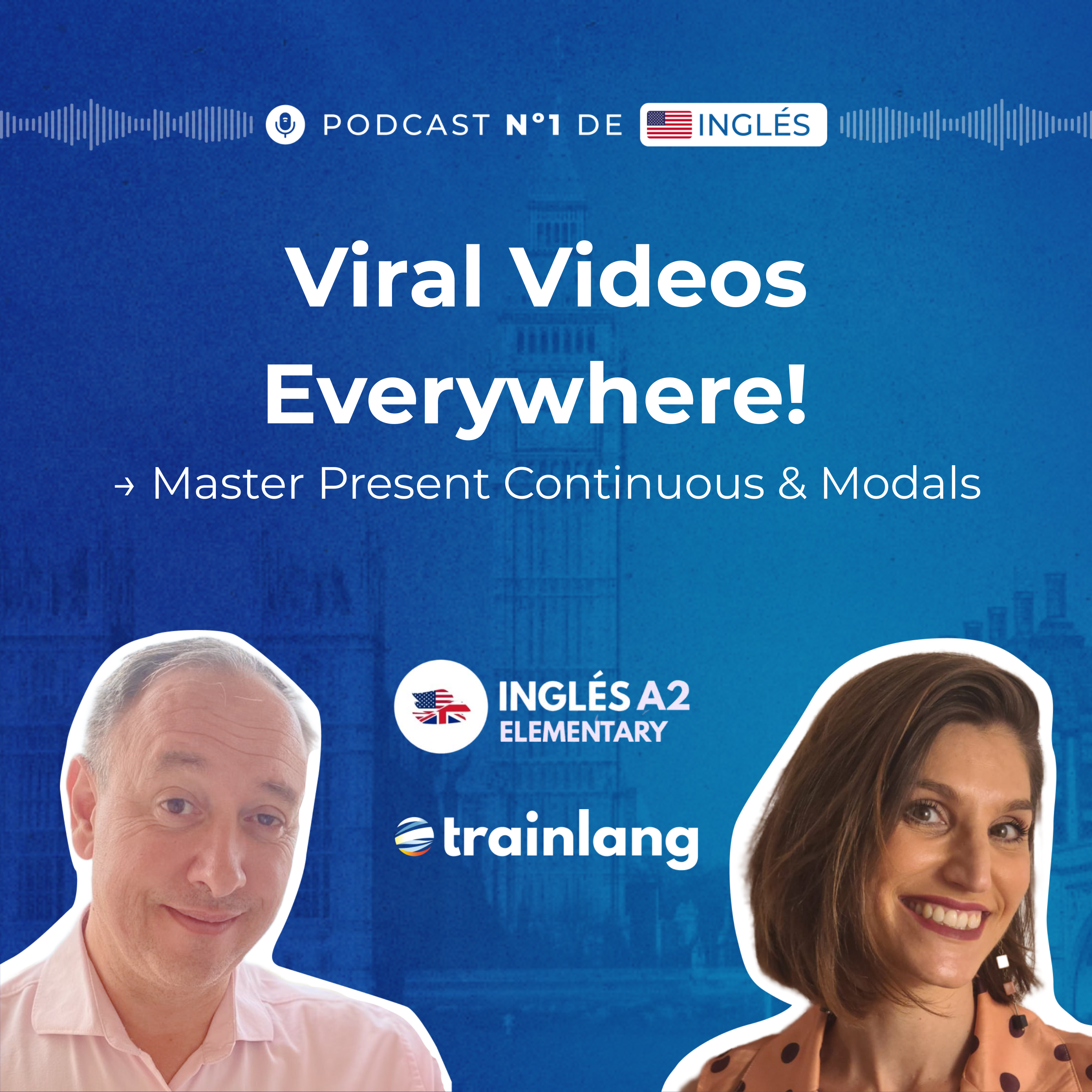 #11 Present Continuous, Can, Should & Have To | Learn English with Viral Videos | A2 episode artwork