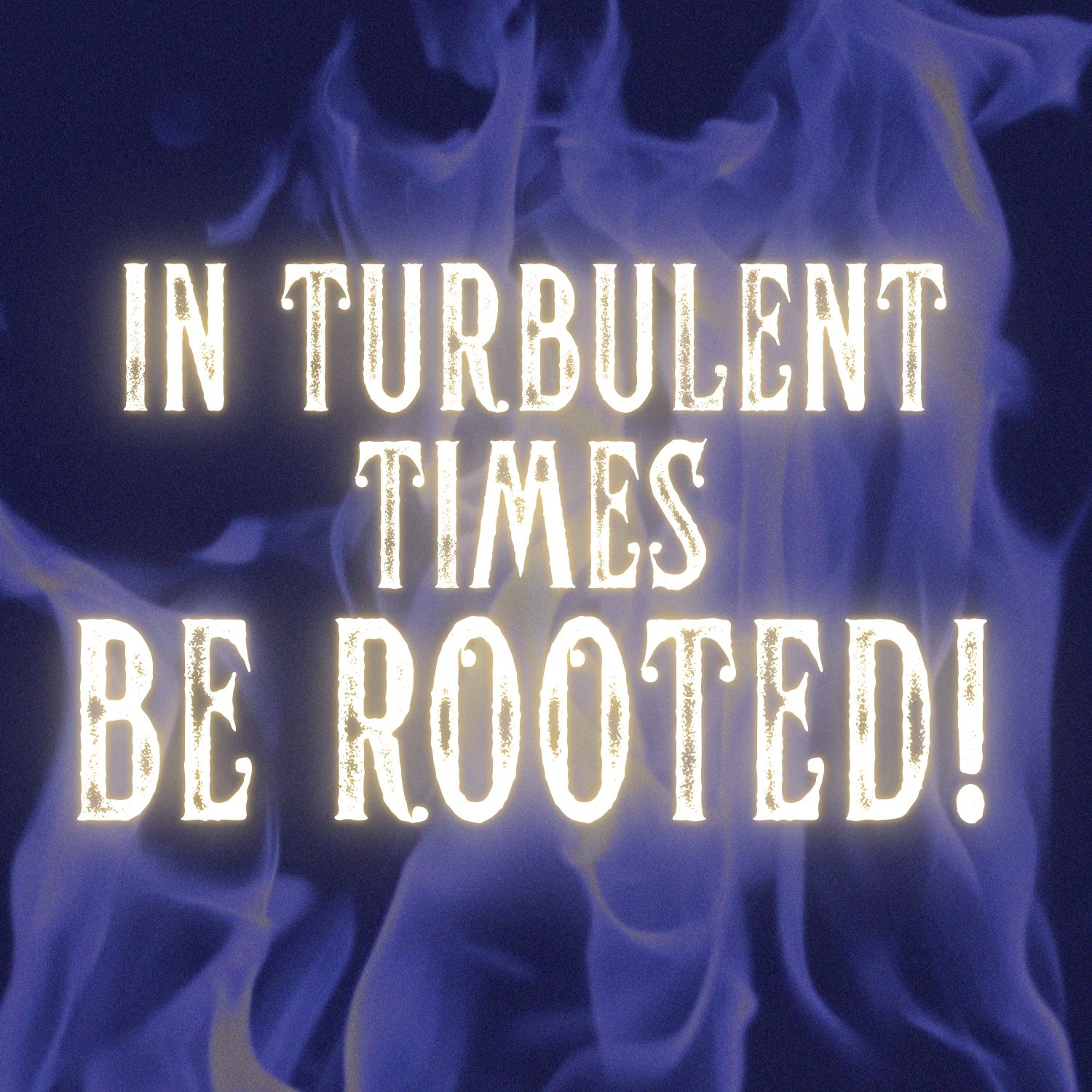 In Turbulent Times, Be Rooted!