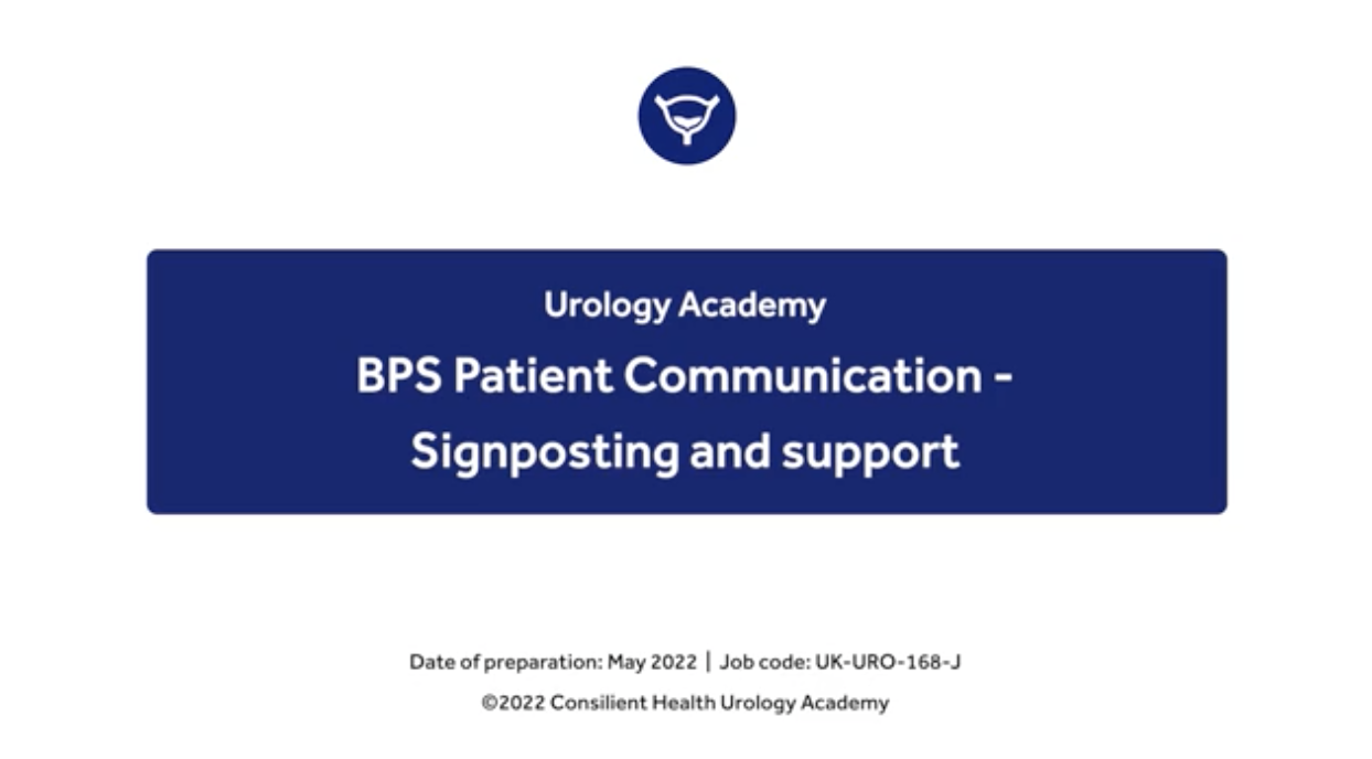 BPS Patient Communication - Signposting and support