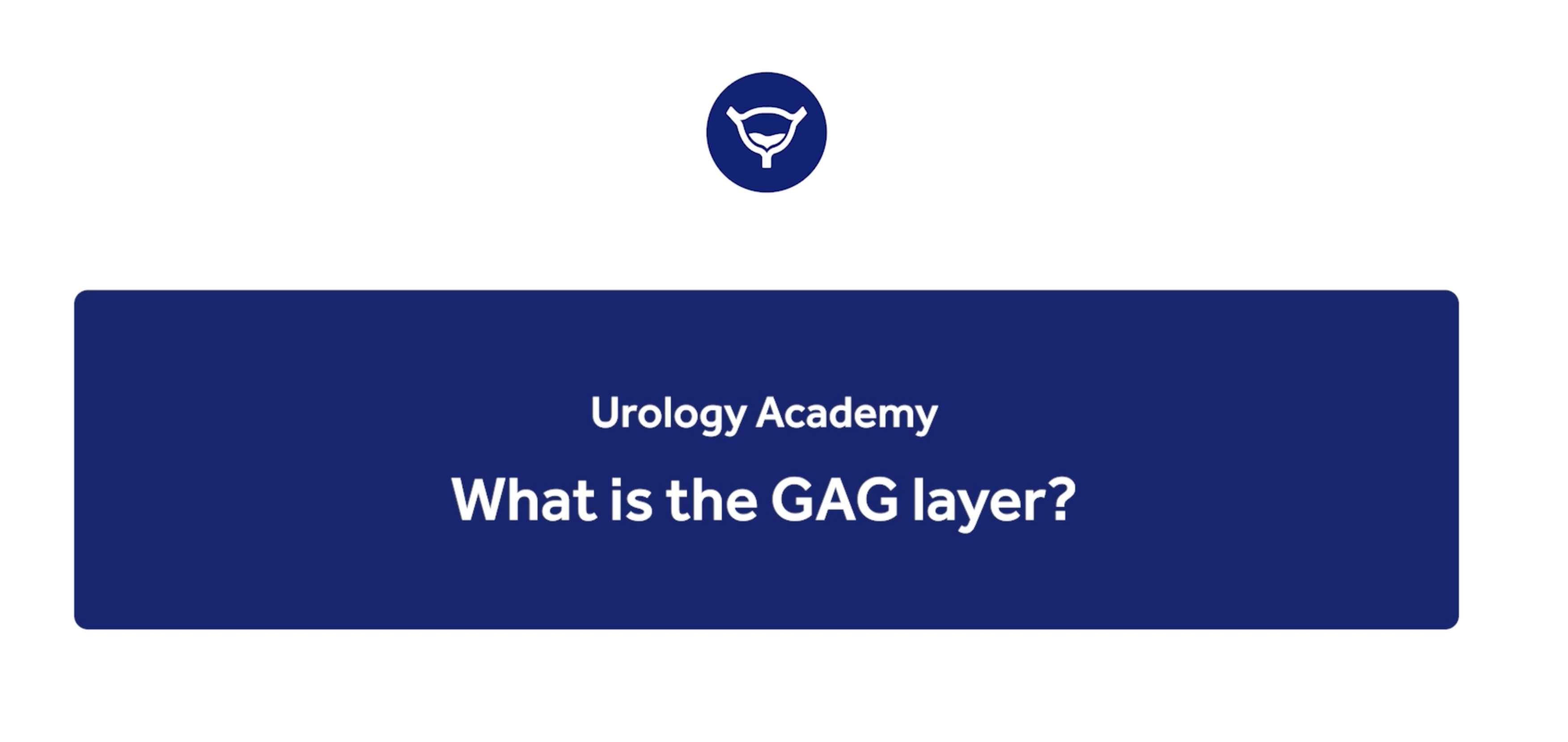 What is the GAG layer?