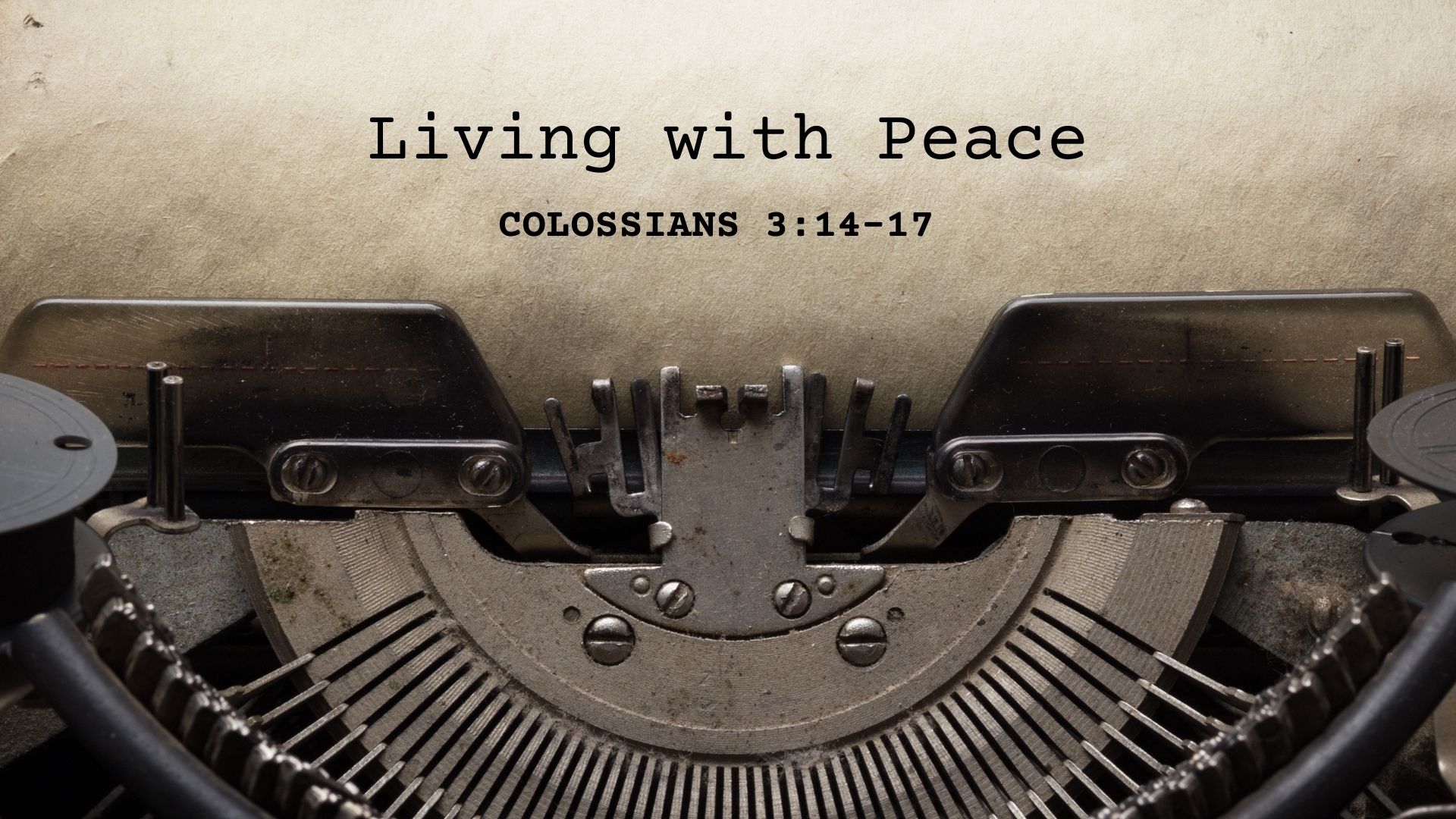 Living With Peace