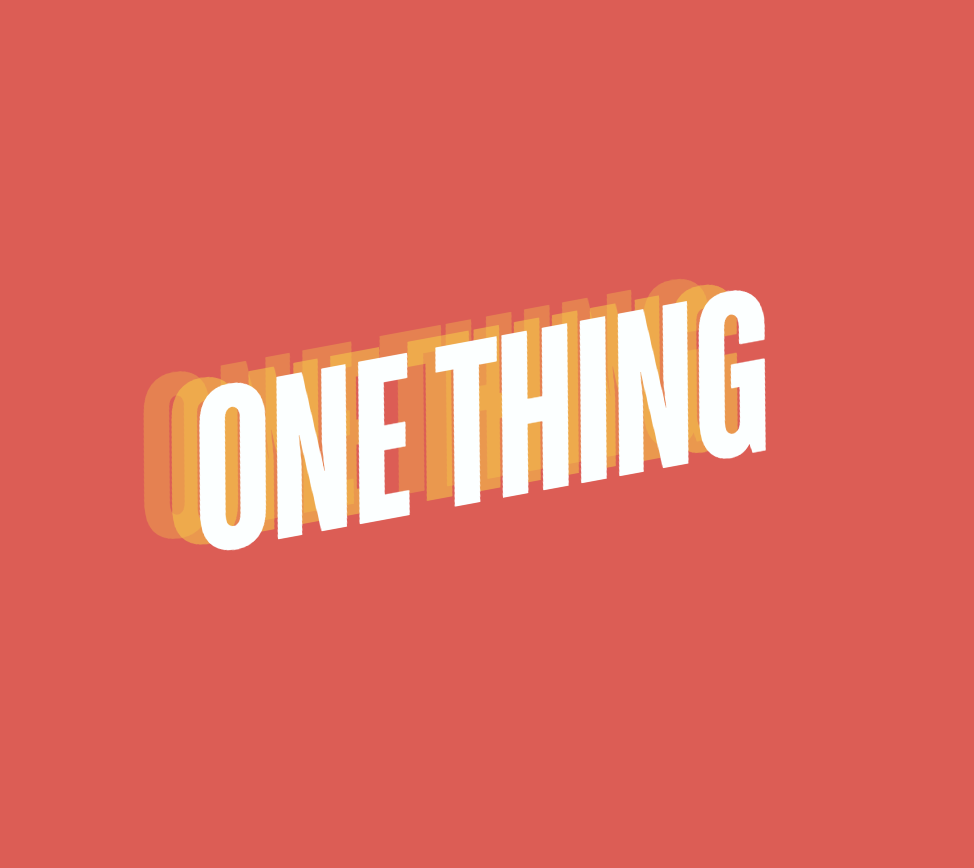 ONE THING - Rejoice Sermon series