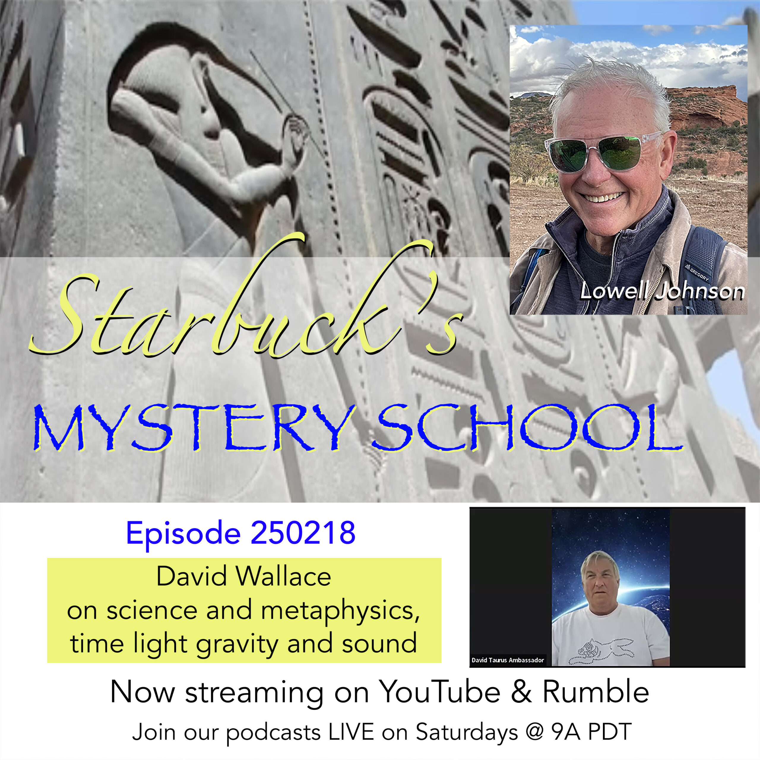 Starbucks Mystery School 250218 David Wallace on science and metaphysics, time light gravity sound