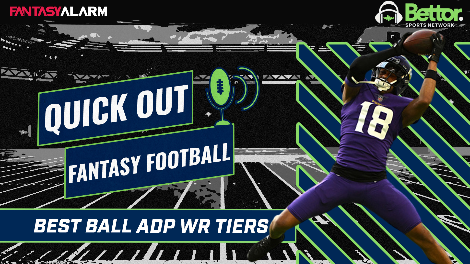 Quick Out Fantasy Football | WR Best Ball ADP Tiers | Fantasy Football Best Ball