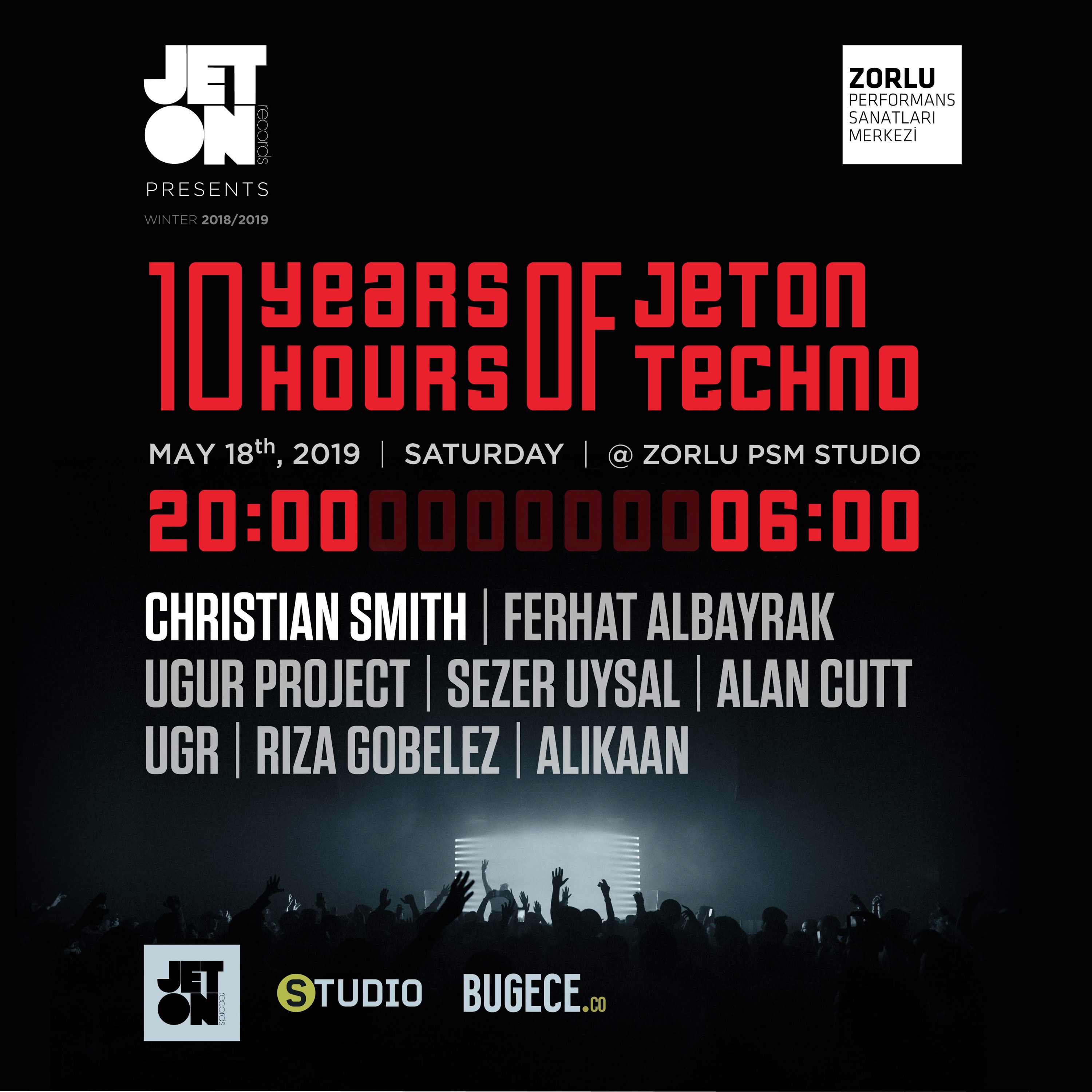 Live at 10 Years of Jeton, Zorlu PSM Istanbul 18.05.19