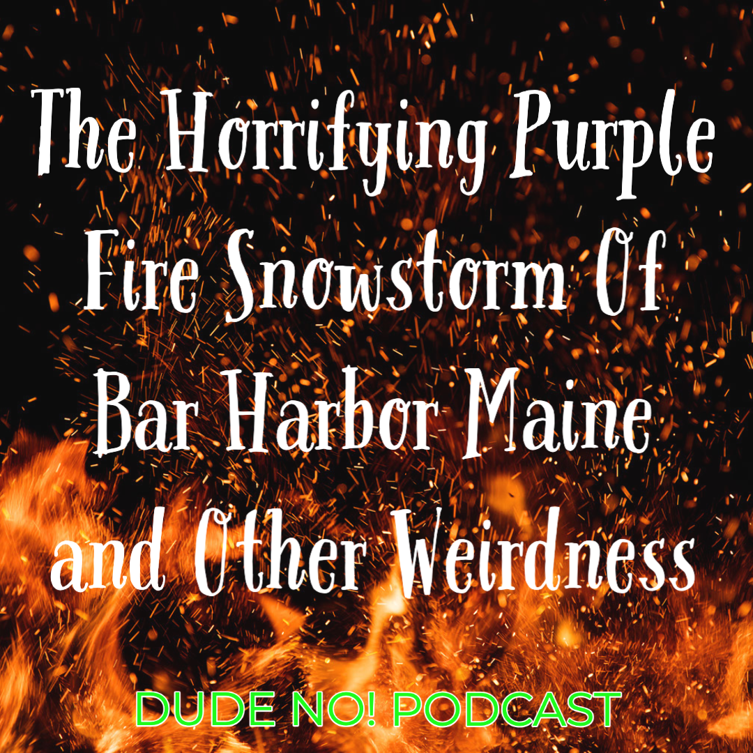 The Horrifying Purple Fire Snowstorm Of Bar Harbor Maine and Other Weirdness