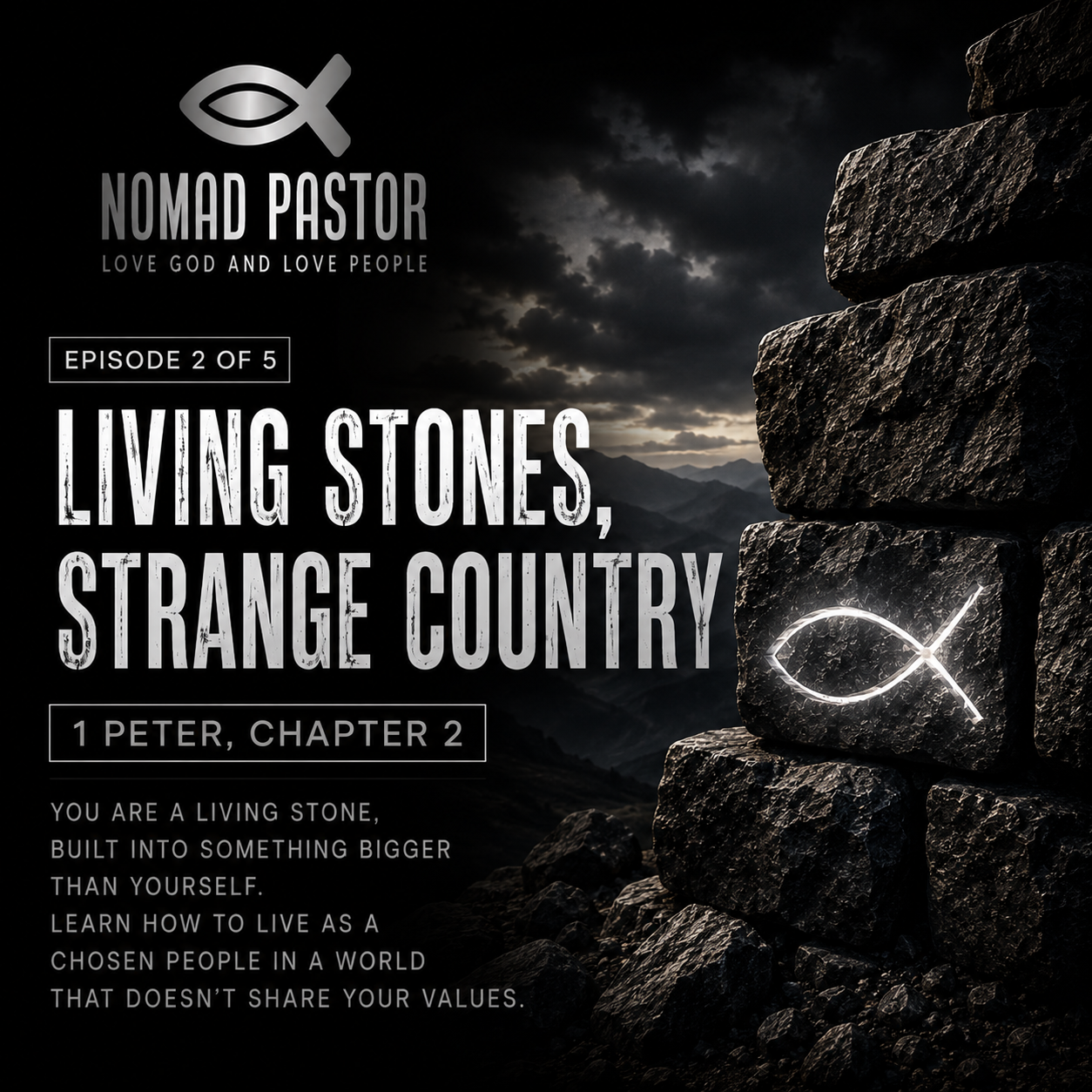 1 Peter Chapter 2: Living Stones, Strange Country