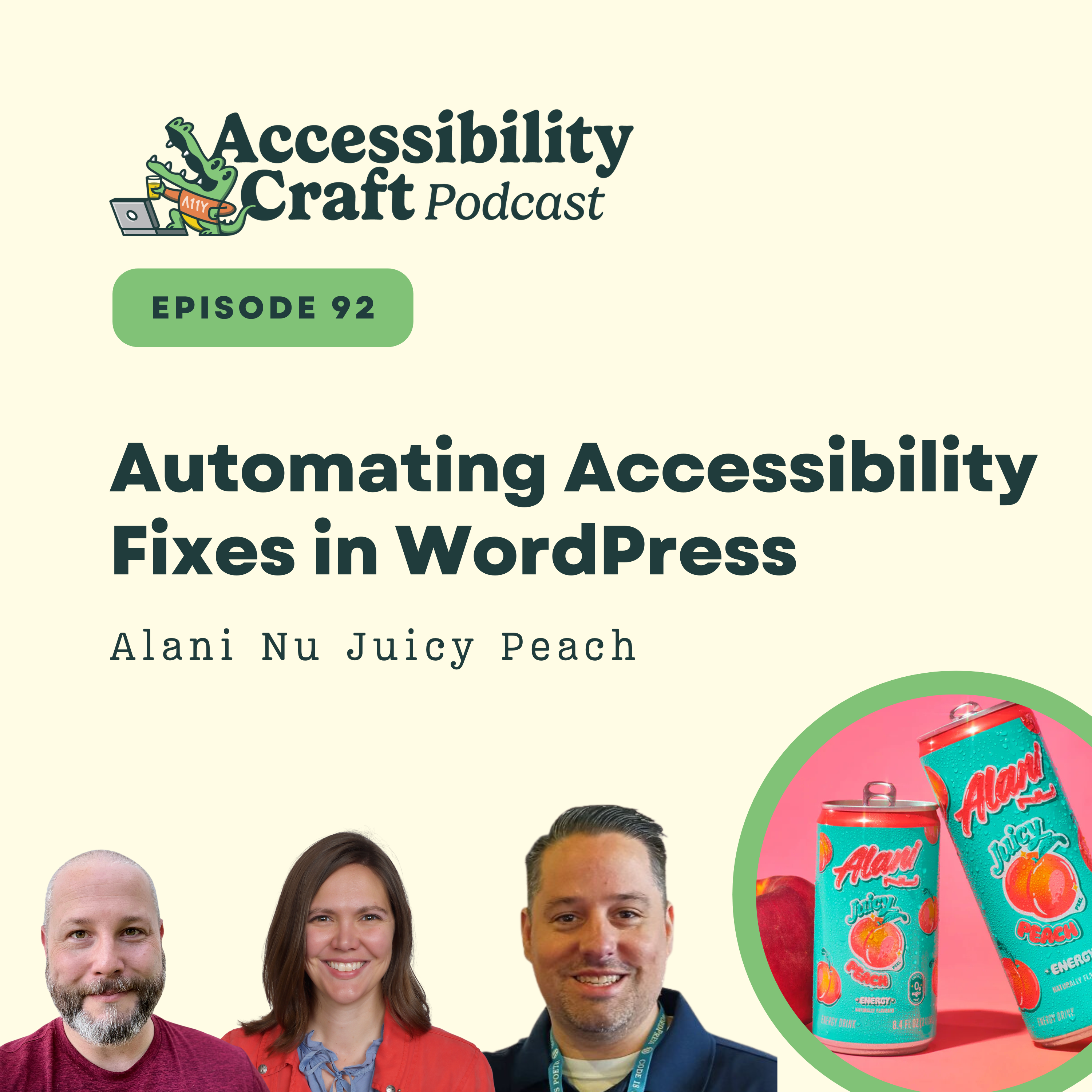 Automating Accessibility Fixes in WordPress | Alani Nu Juicy Peach