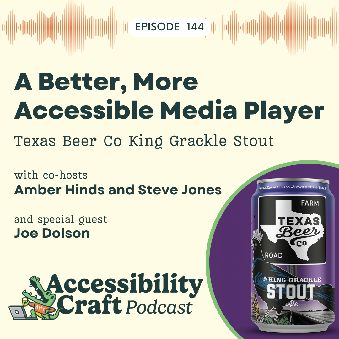 A Better, More Accessible Media Player | Texas Beer Co King Grackle Stout