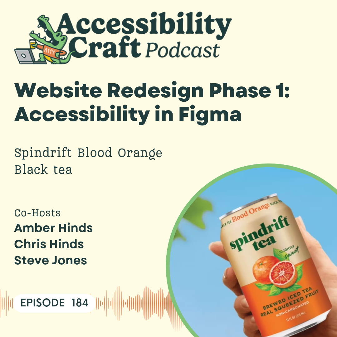 Website Redesign Phase 1: Accessibility in Figma | Spindrift Blood Orange Black Tea