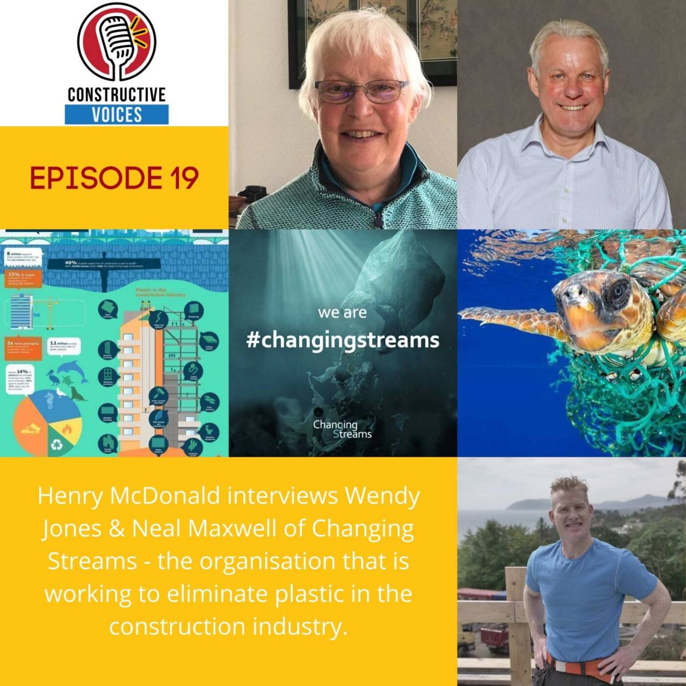 Can This Organisation Eliminate Or Greatly Reduce Plastic Within The Construction Industry? Henry Interviews Wendy Jones and Neal Maxwell of Changing Streams