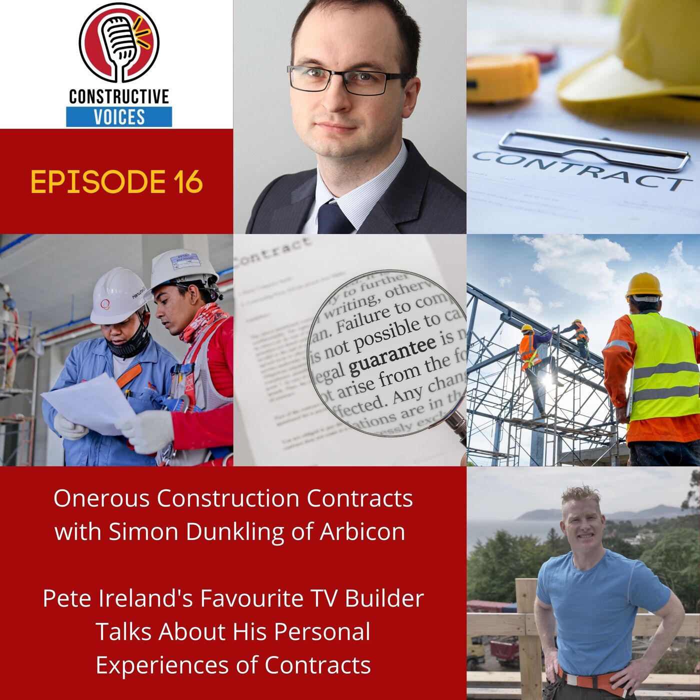 Onerous Construction Contracts with Simon Dunkling of Arbicon. Pete Talks About His Personal Experiences of Contracts.