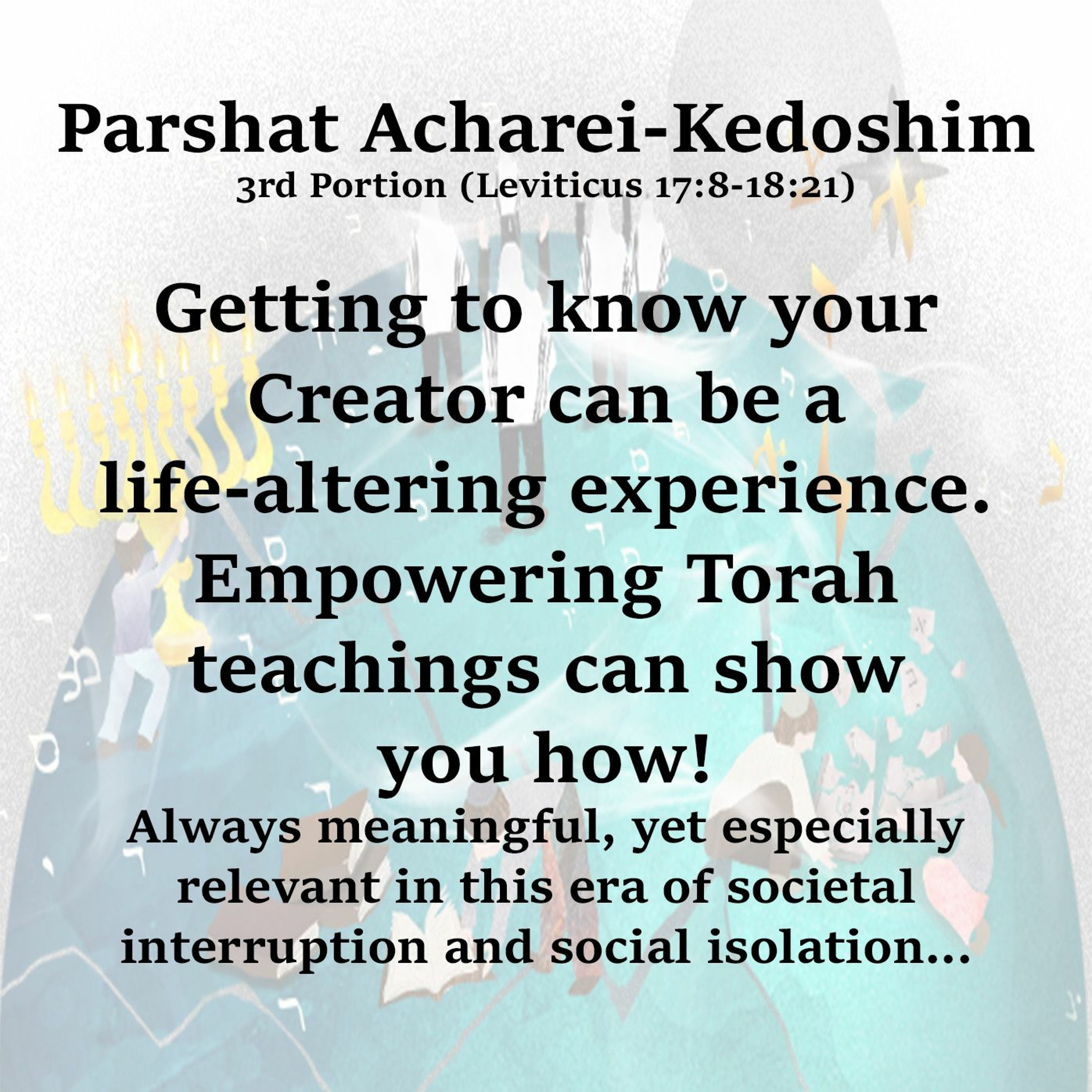 Getting to know your Creator...