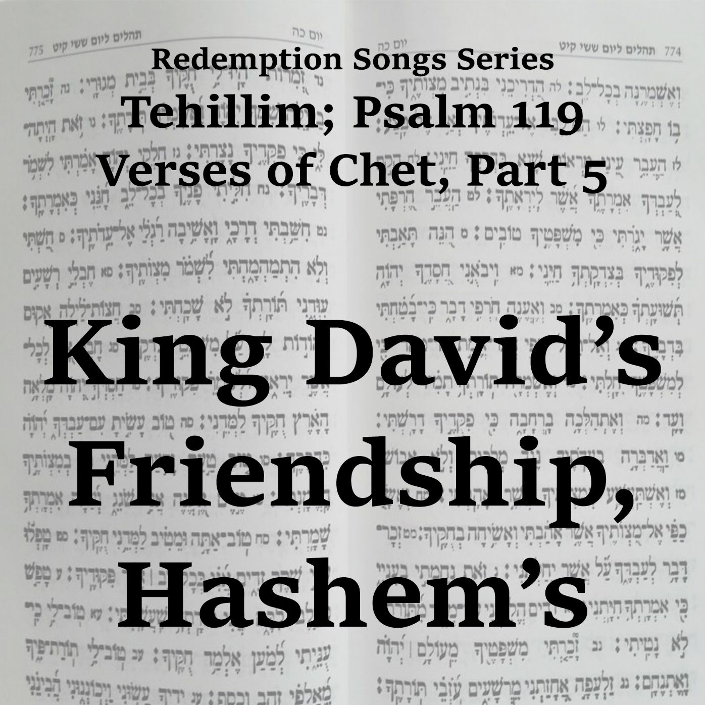 King David’s Friendship, Hashem’s