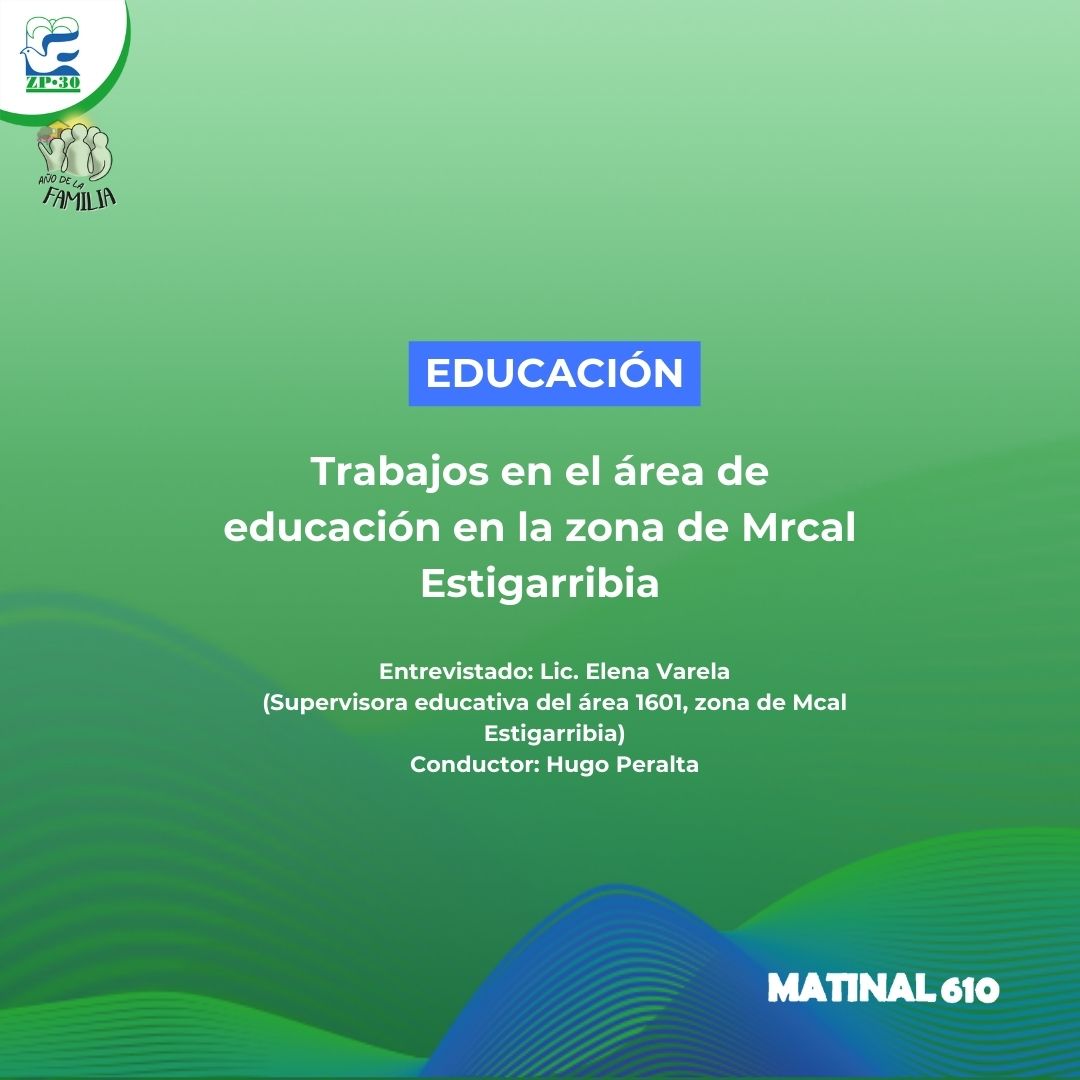 Trabajos en el área de educación en la zona de Mcal. Estigarribia
