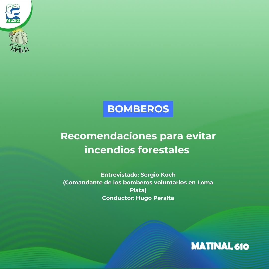 Recomendaciones para evitar incendios forestales