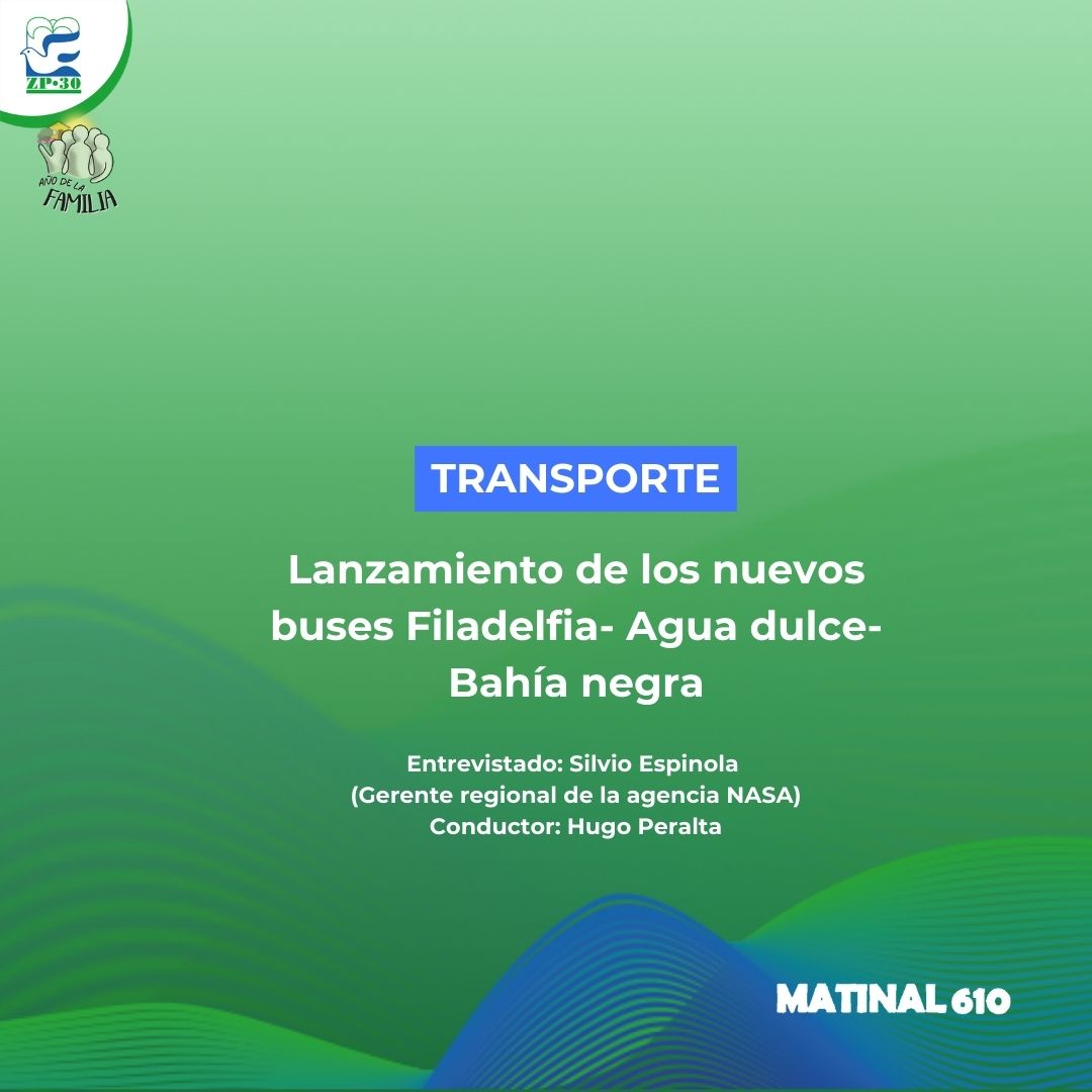 Lanzamiento de los nuevos buses Filadelfia- Agua dulce- Bahía negra