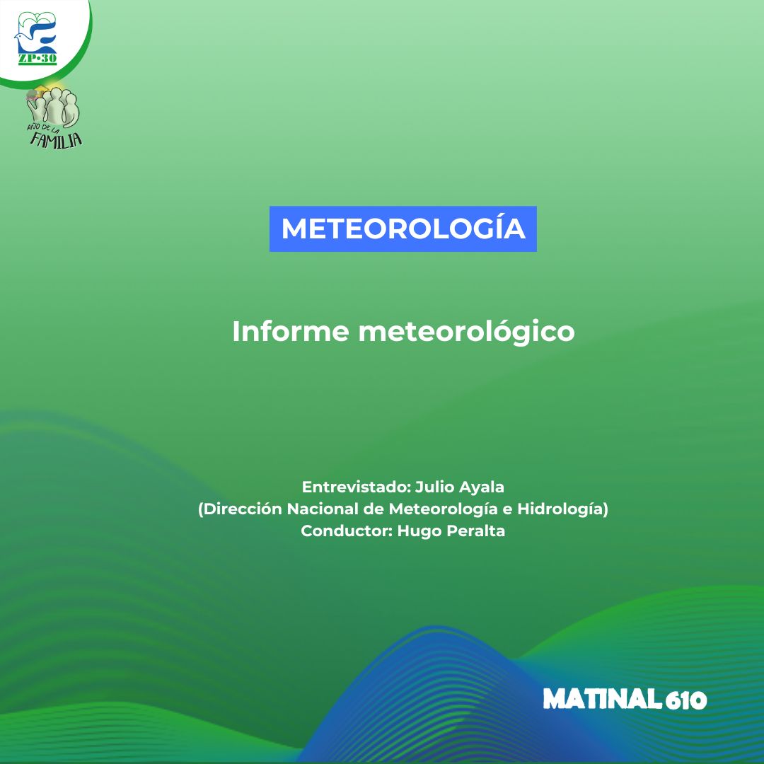 Informe meteorológico