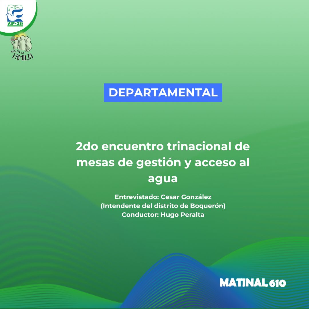 2do encuentro trinacional de mesas de gestión y acceso al agua