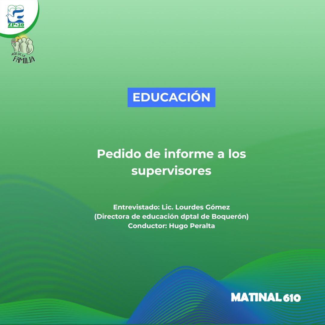 Pedido de informe a los supervisores