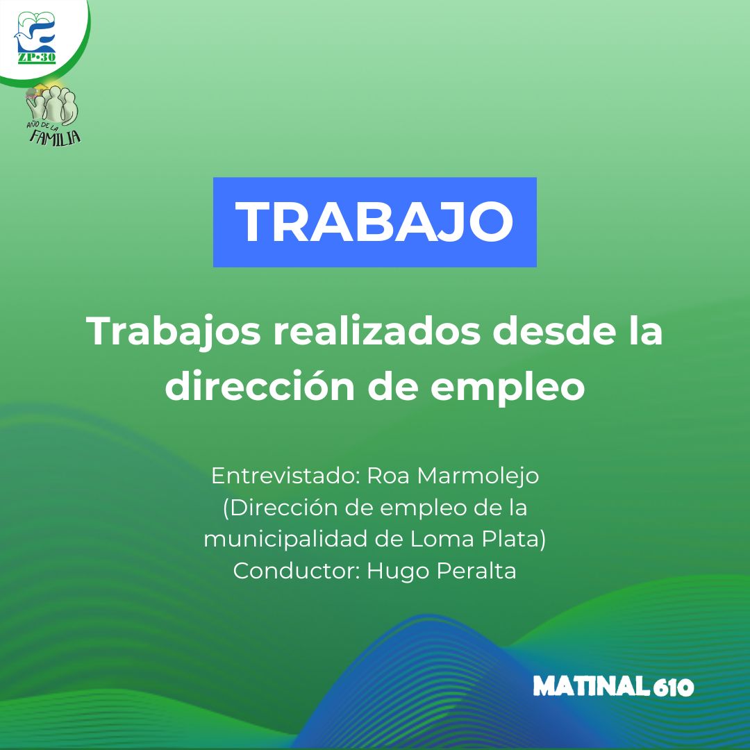 Trabajos realizados desde la dirección de empleo