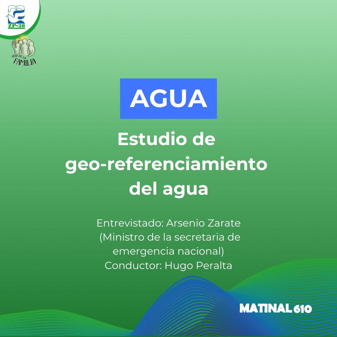 Estudio de geo-referenciamiento del agua