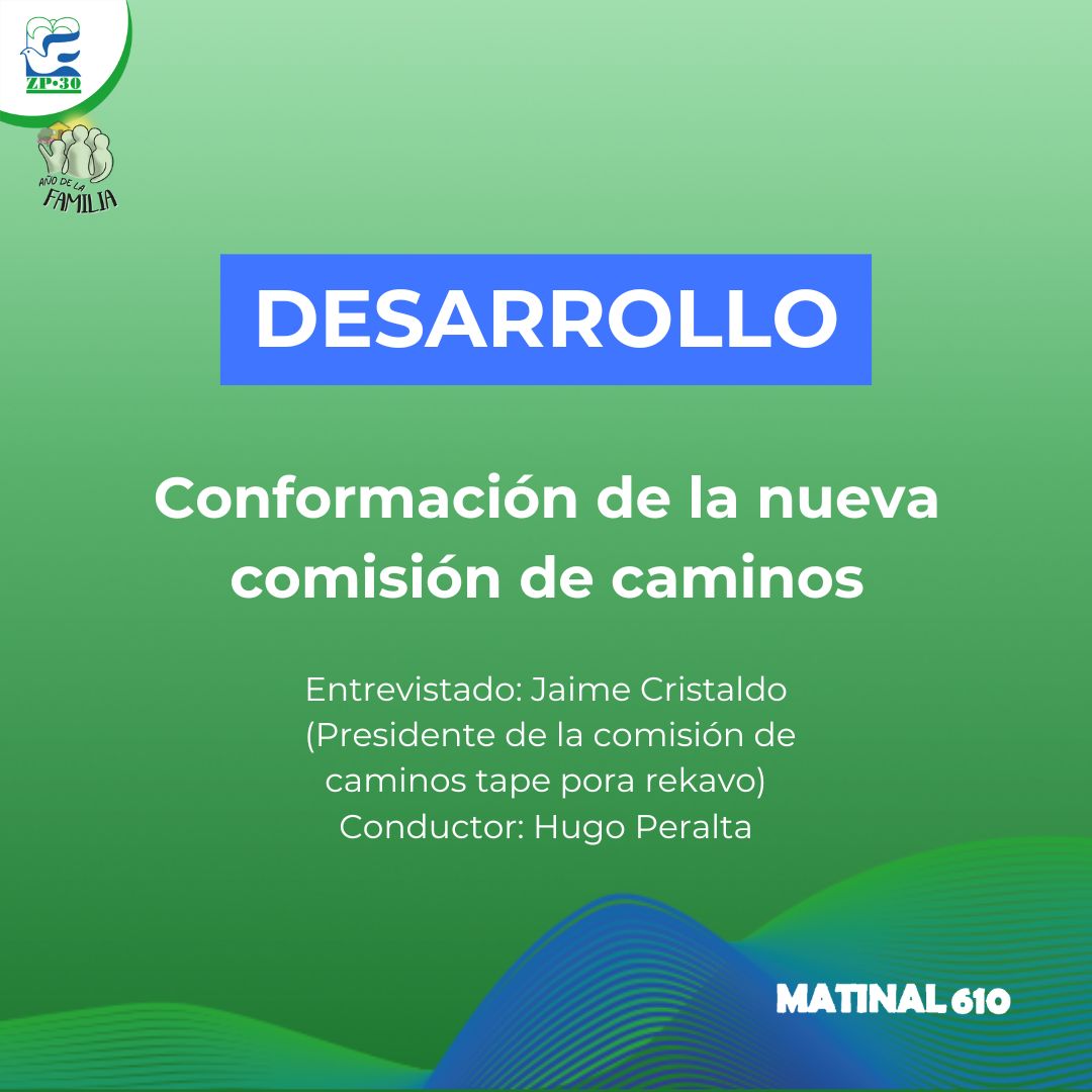 Conformación de la nueva comisión de caminos