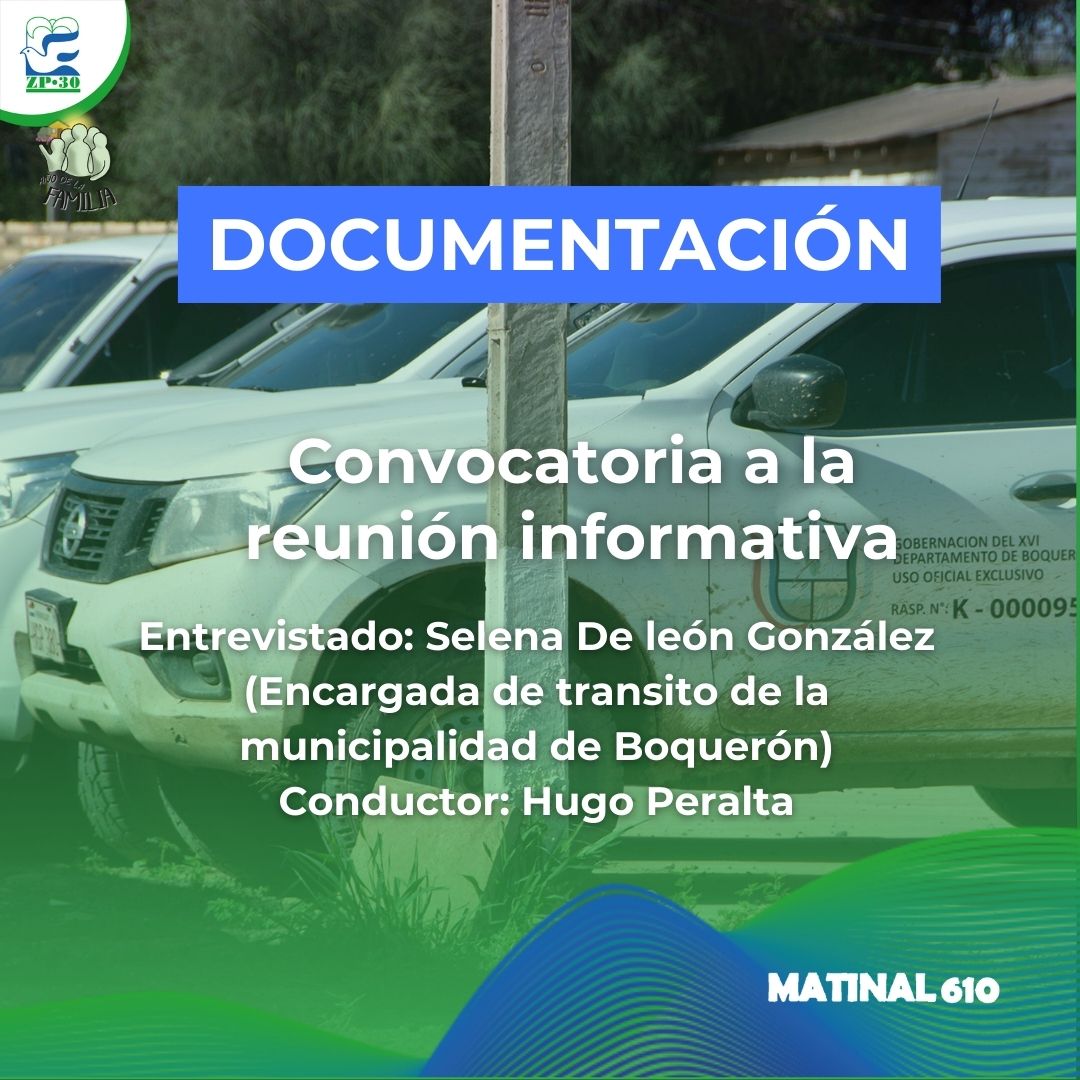 Convocatoria a la reunión informativa