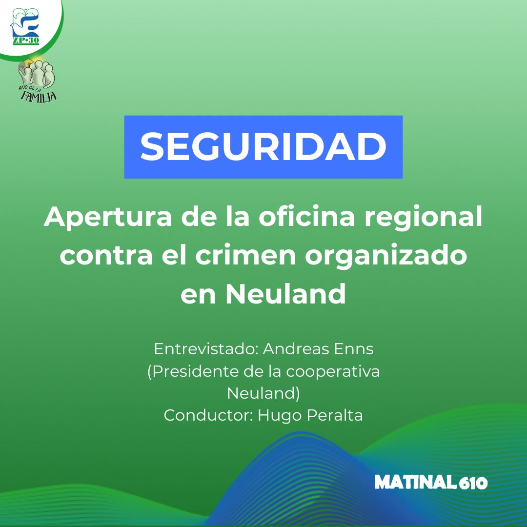 Apertura de la oficina regional contra el crimen organizado en Neuland