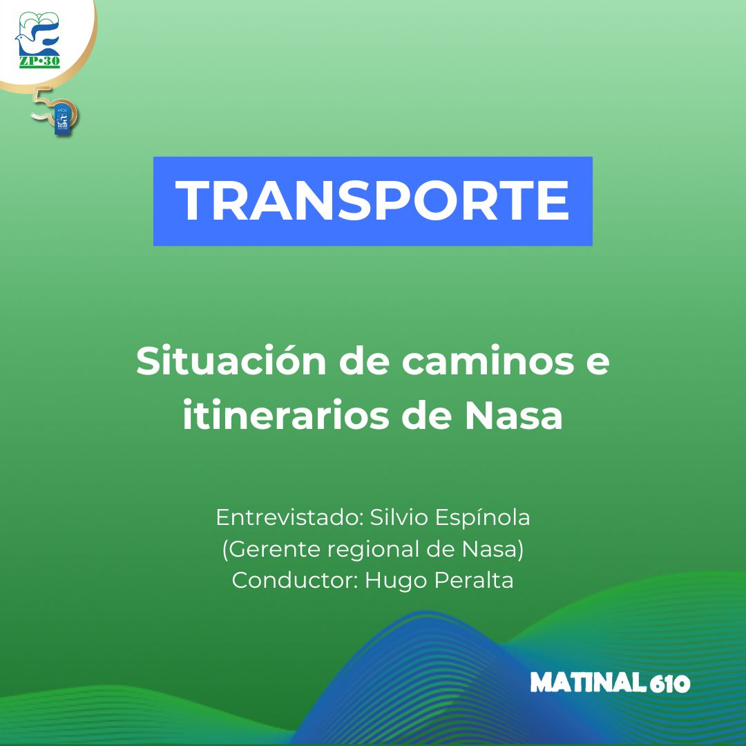Situación de caminos e itinerarios de Nasa