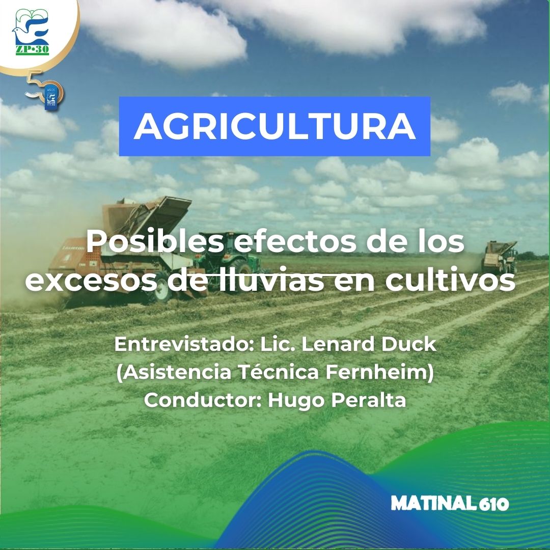 Posibles efectos de los excesos de lluvias en cultivos