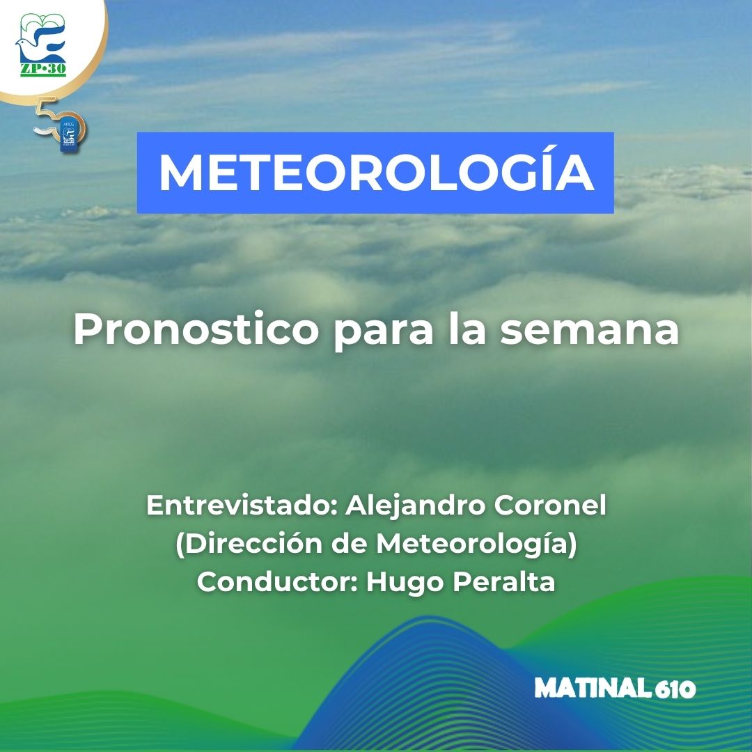 Pronóstico para la semana