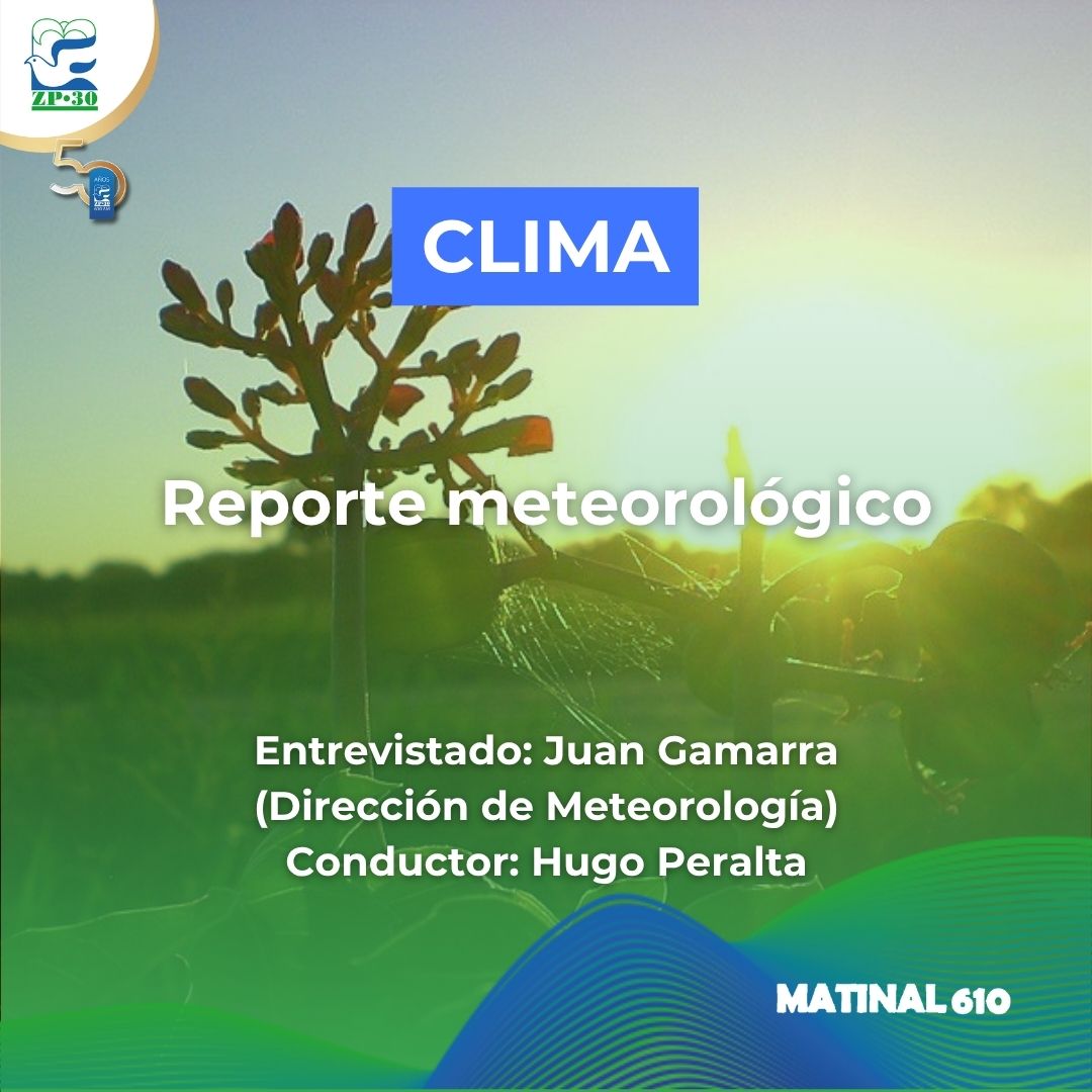 Reporte meteorológico