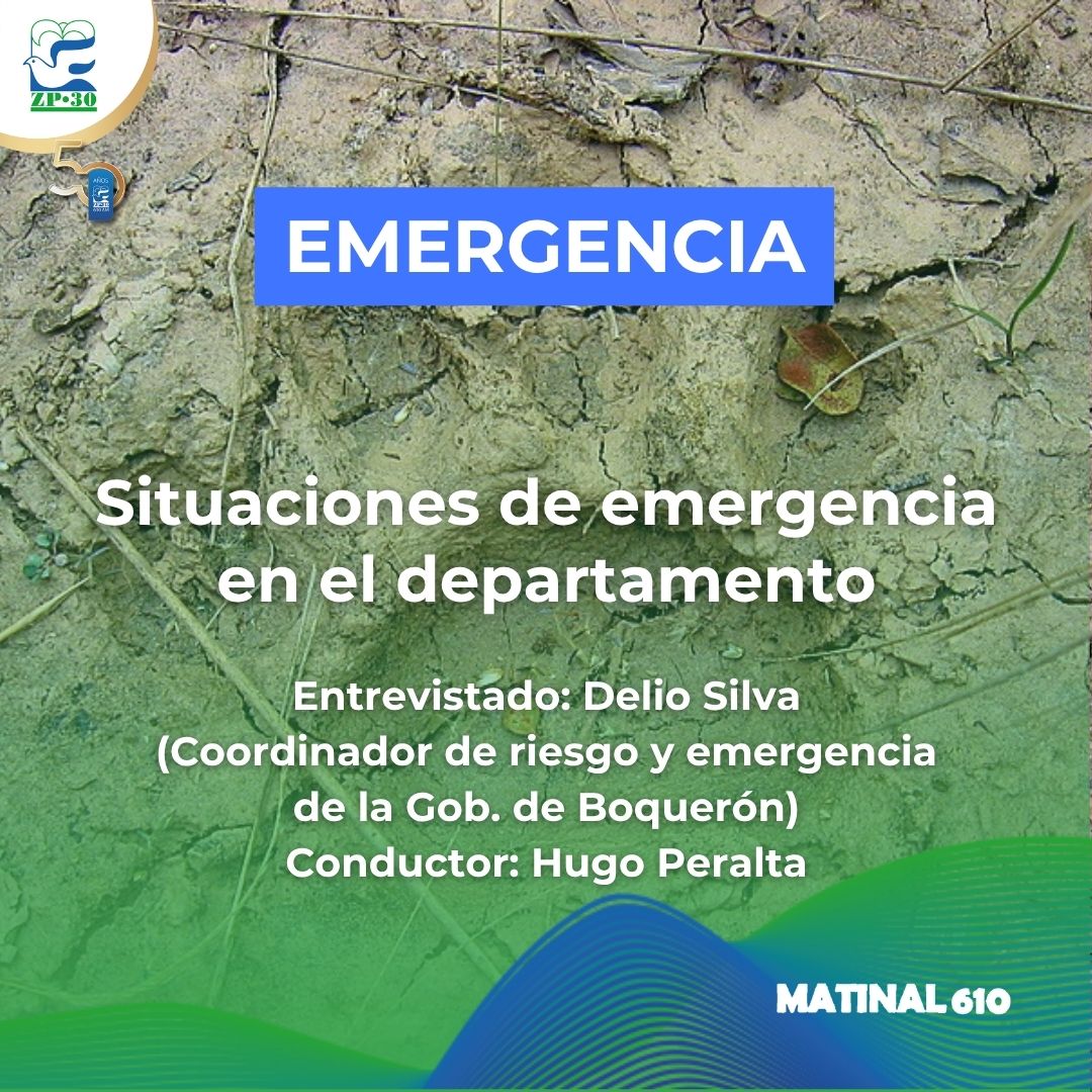 
                    Situaciones de emergencia en el departamento
                